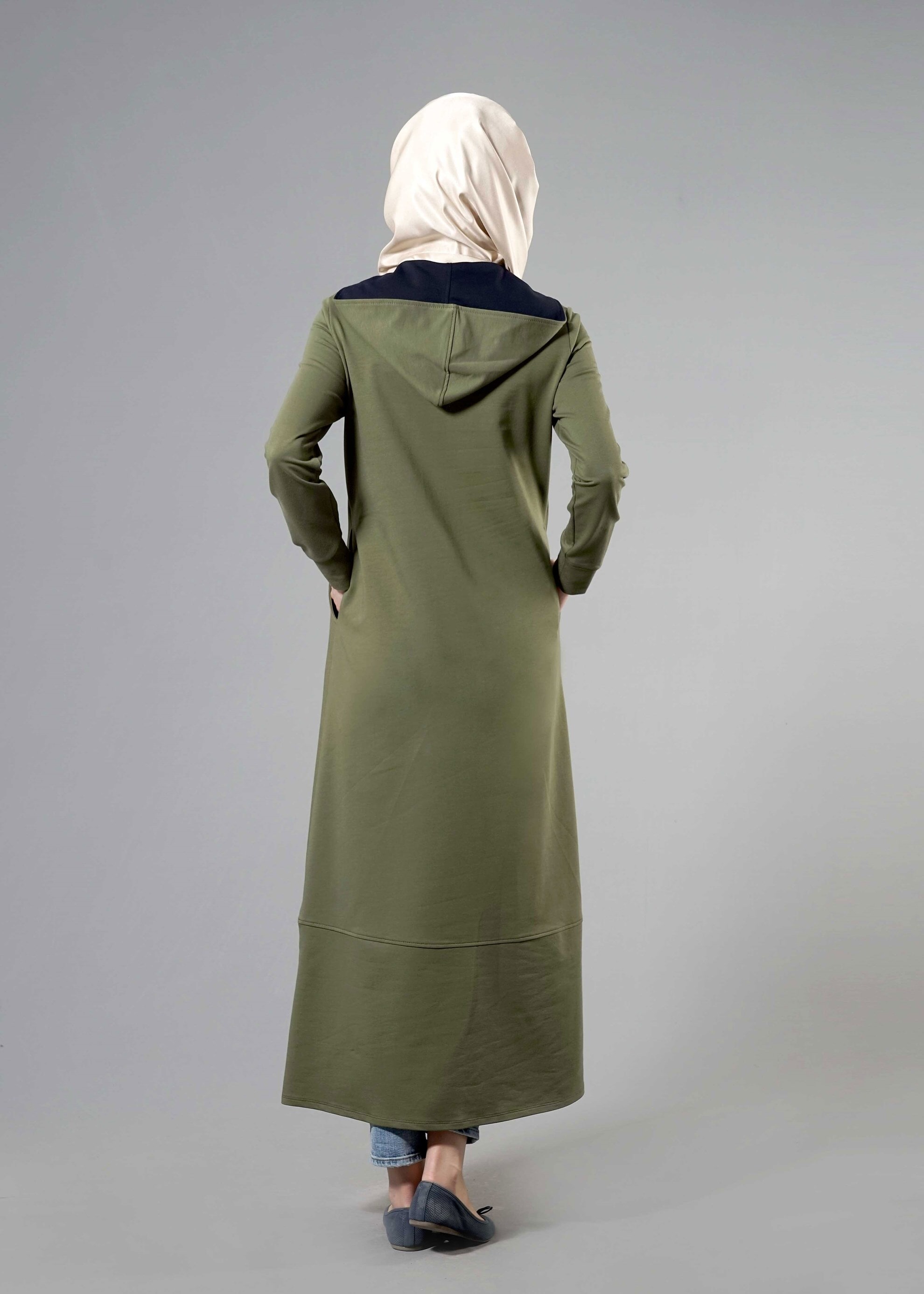 Tesettür giyim HAKİ 4322 Hilda Tesettür  Eşofman 36/44(38-40) TEK36