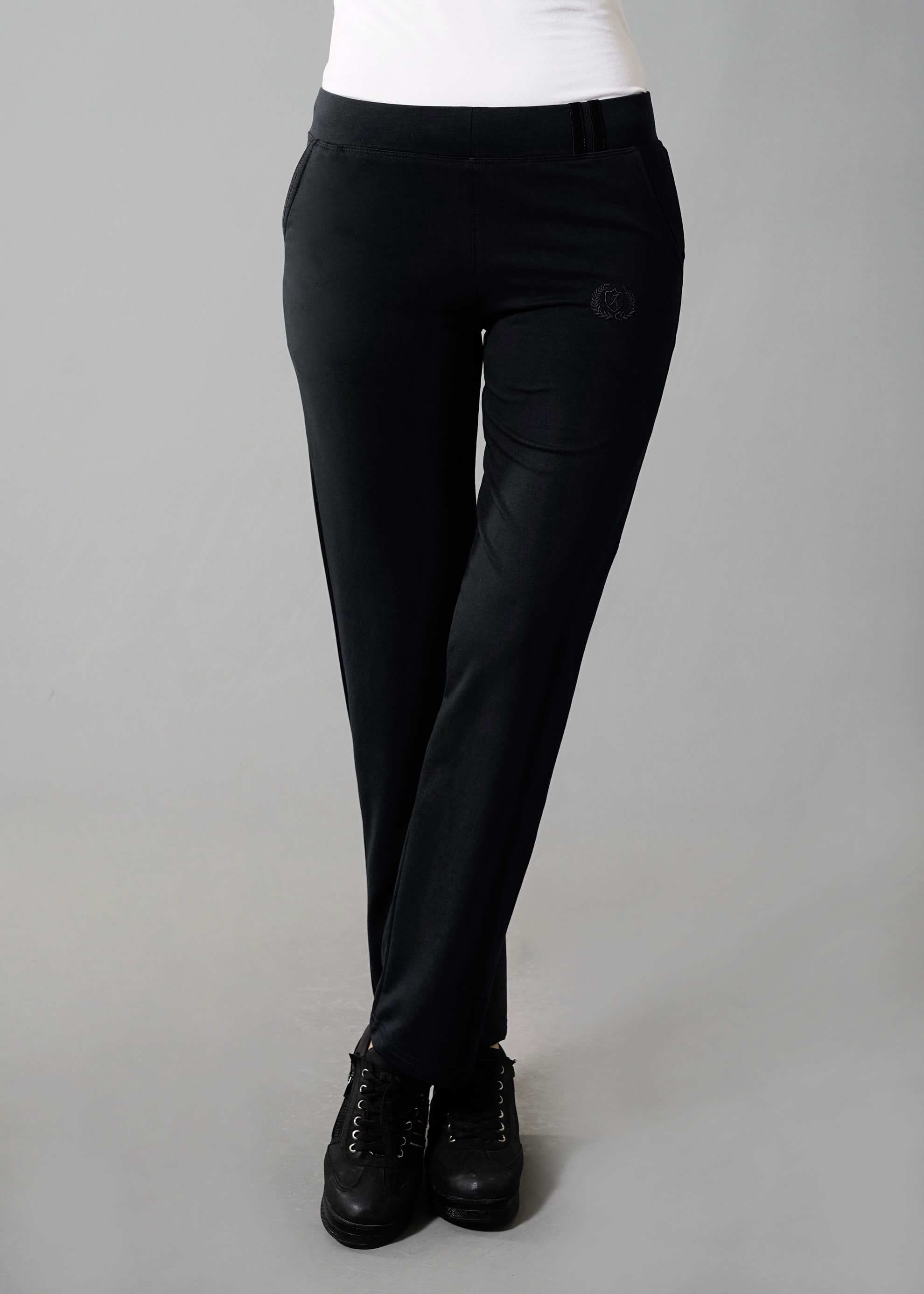 Tesettür giyim SİYAH ARA BEL ARMALI EŞOFMAN ALTI 7937