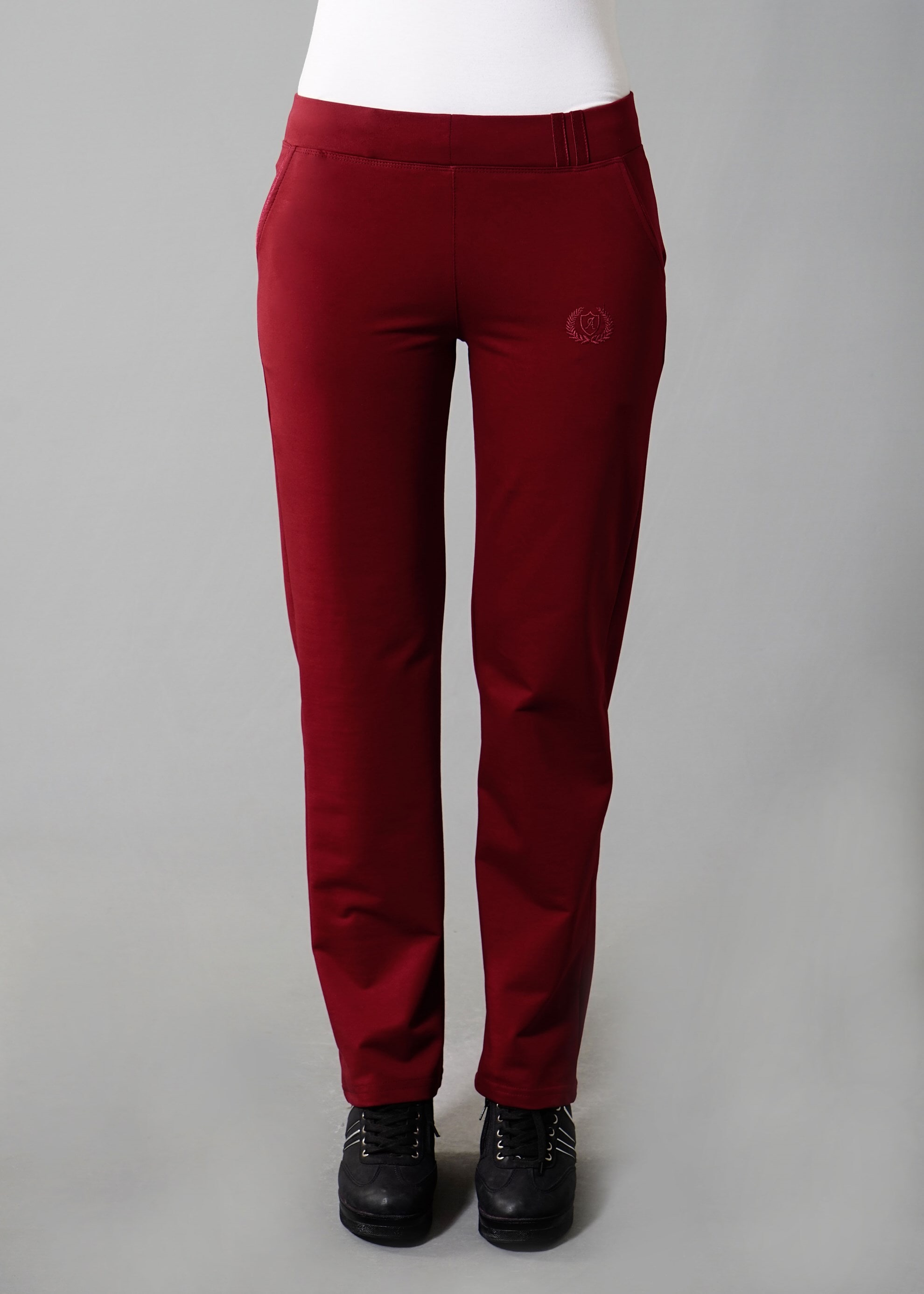 Tesettür giyim BORDO ARA BEL ARMALI EŞOFMAN ALTI 7937