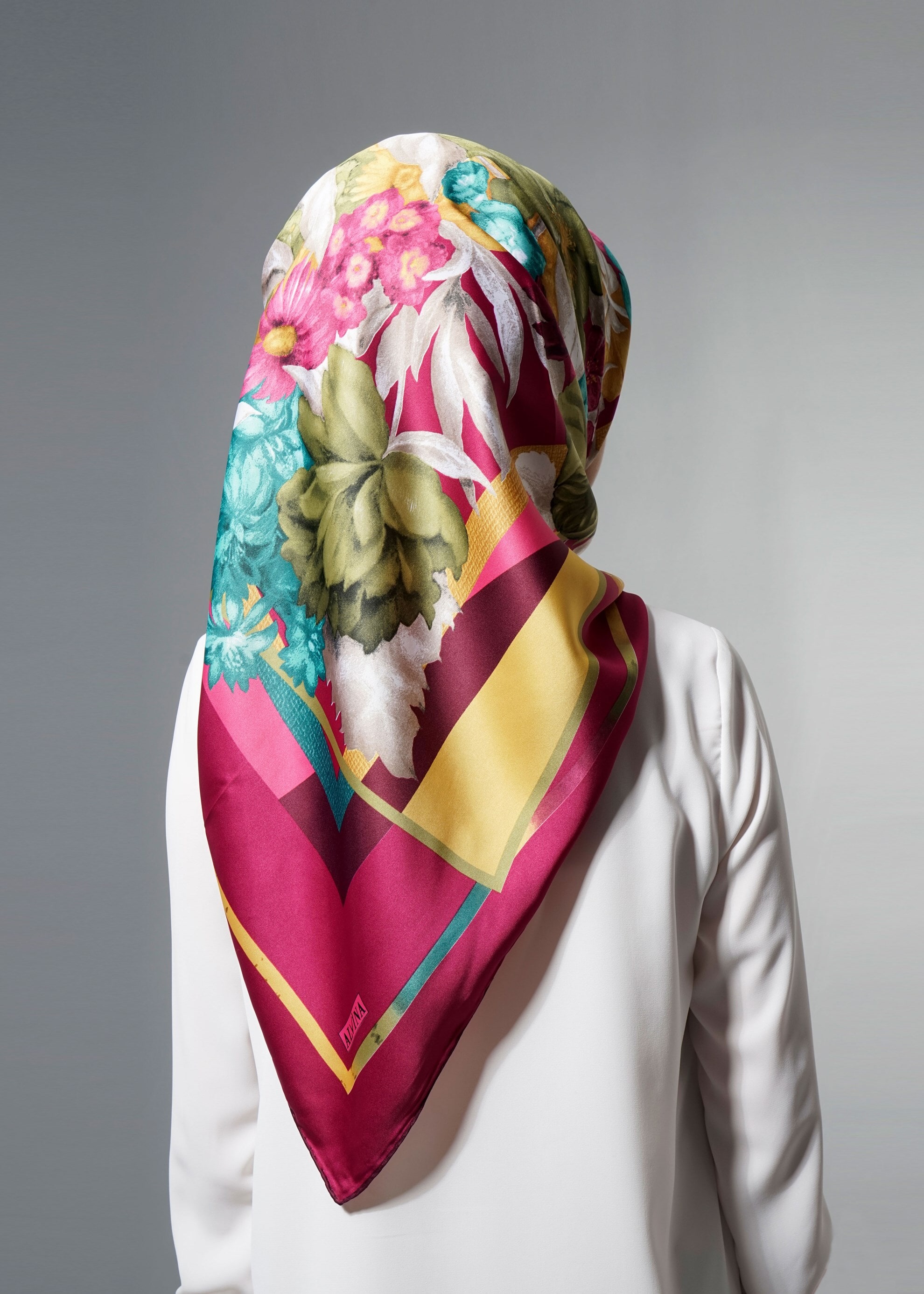 Tesettür giyim MÜRDÜM 12608 ALVİNA DESENLİ EŞARP