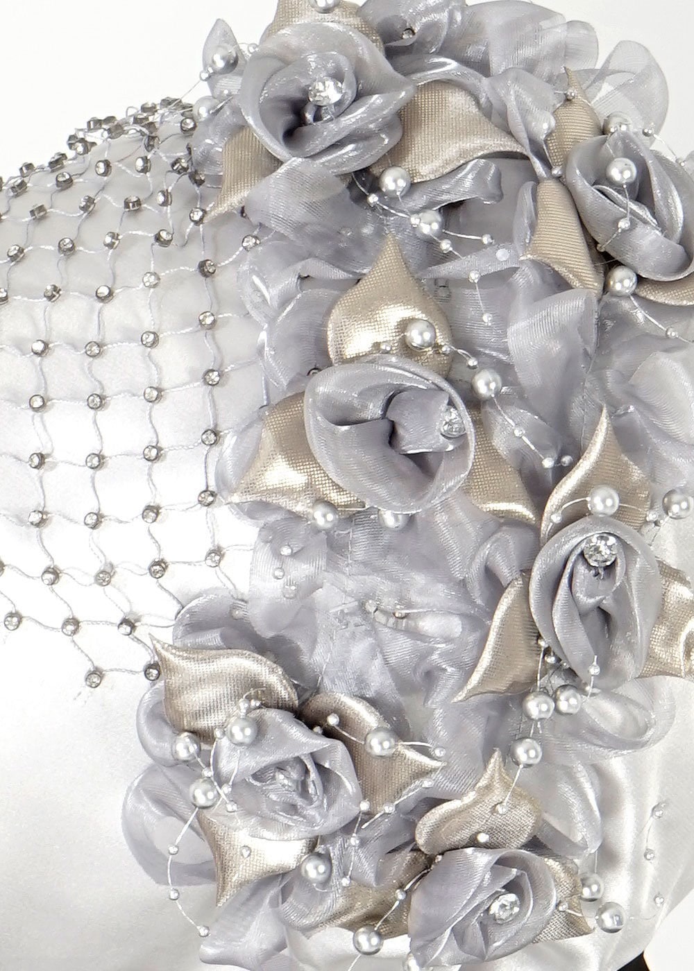 Tesettür giyim GÜMÜŞ ALVİNA HAZIR EŞARP 101140