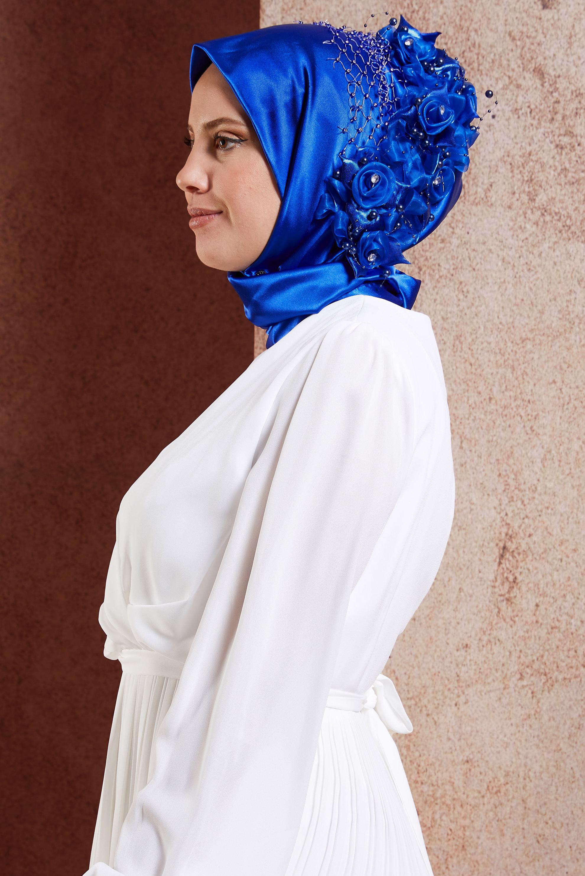 Hijab clothing NAVY BLUE ALVINA INSTANT SCARF 101140