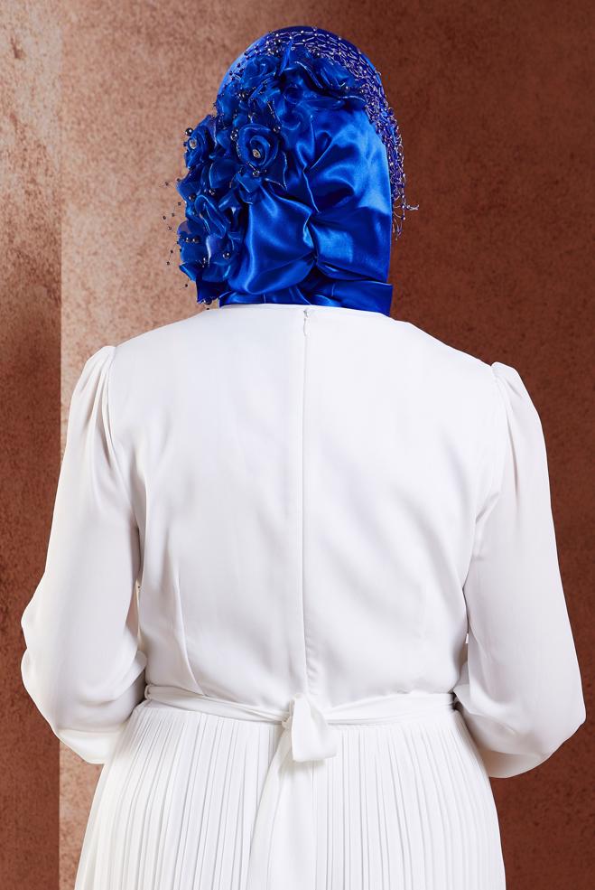 Vêtements hijab BLEU MARINE ÉCHARPE INSTANTANÉE ALVINA 101140 - ALVİNA