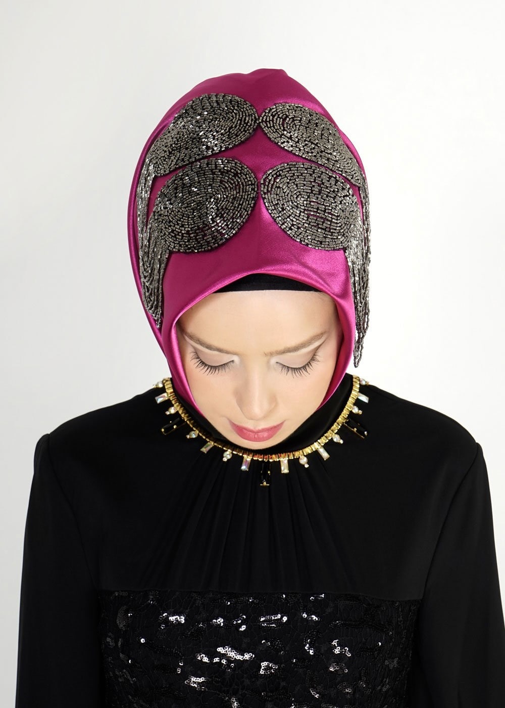 Hijab clothing FUCHSIA 106003 ALVİNA HAZIR EŞARP