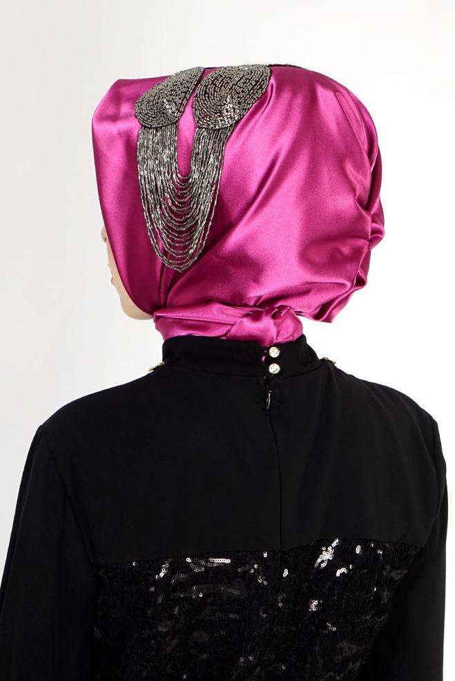 Vêtements hijab FUCHSIA 106003 ALVİNA HAZIR EŞARP - ALVİNA