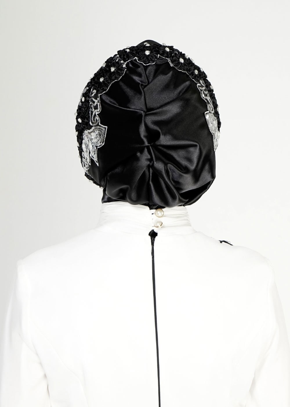 Vêtements hijab NOIR 106027 ALVİNA HAZIR EŞARP