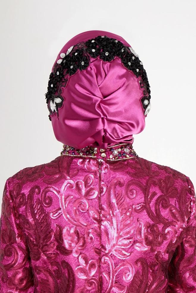Vêtements hijab FUCHSIA 106027 ALVİNA HAZIR EŞARP - ALVİNA