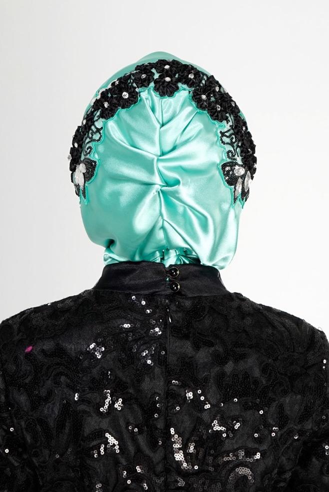 Vêtements hijab VERT 106027 ALVİNA HAZIR EŞARP - ALVİNA