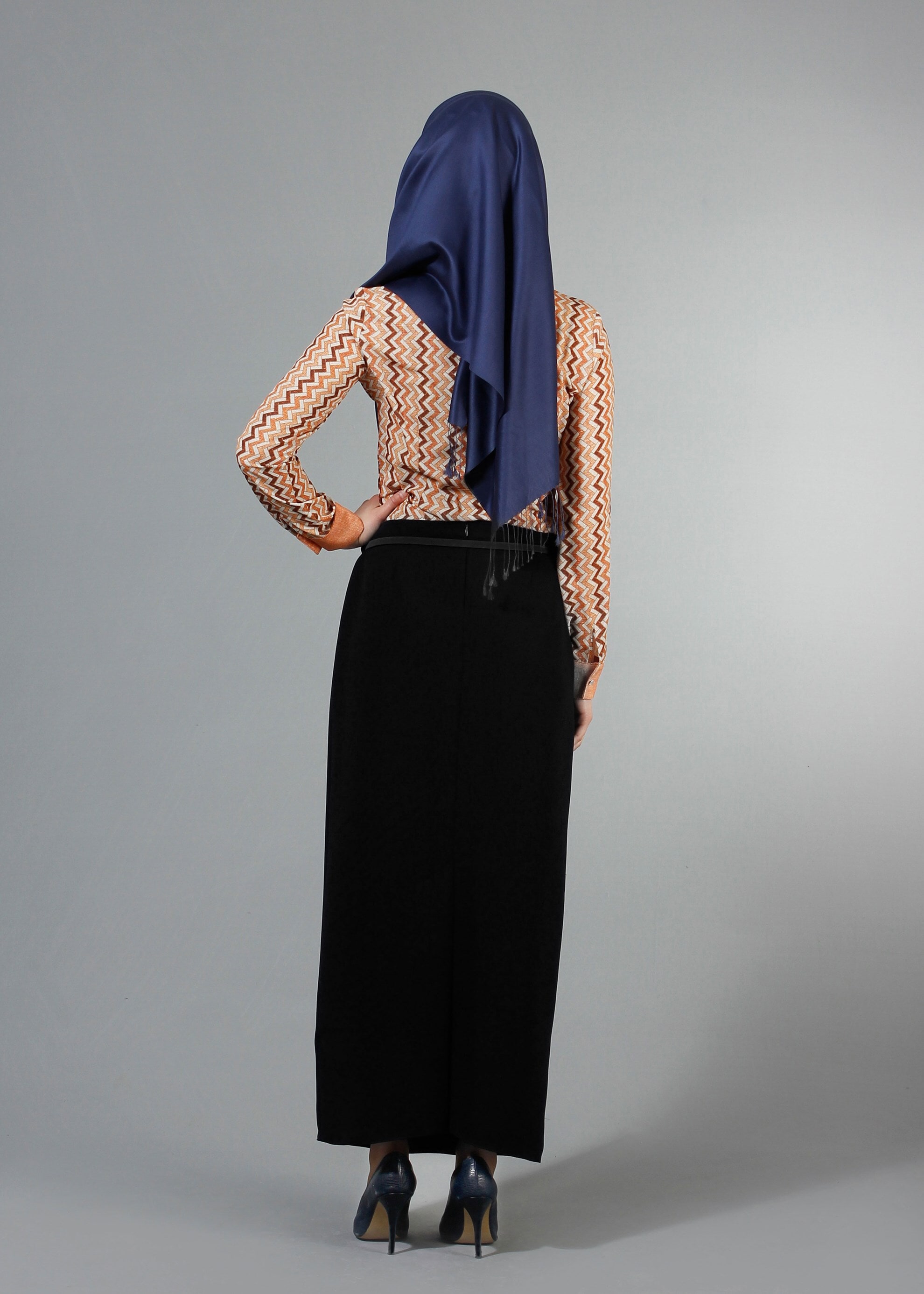 Tesettür giyim SİYAH 6760 Linsey Tesettür Etek 40/48 TEK38