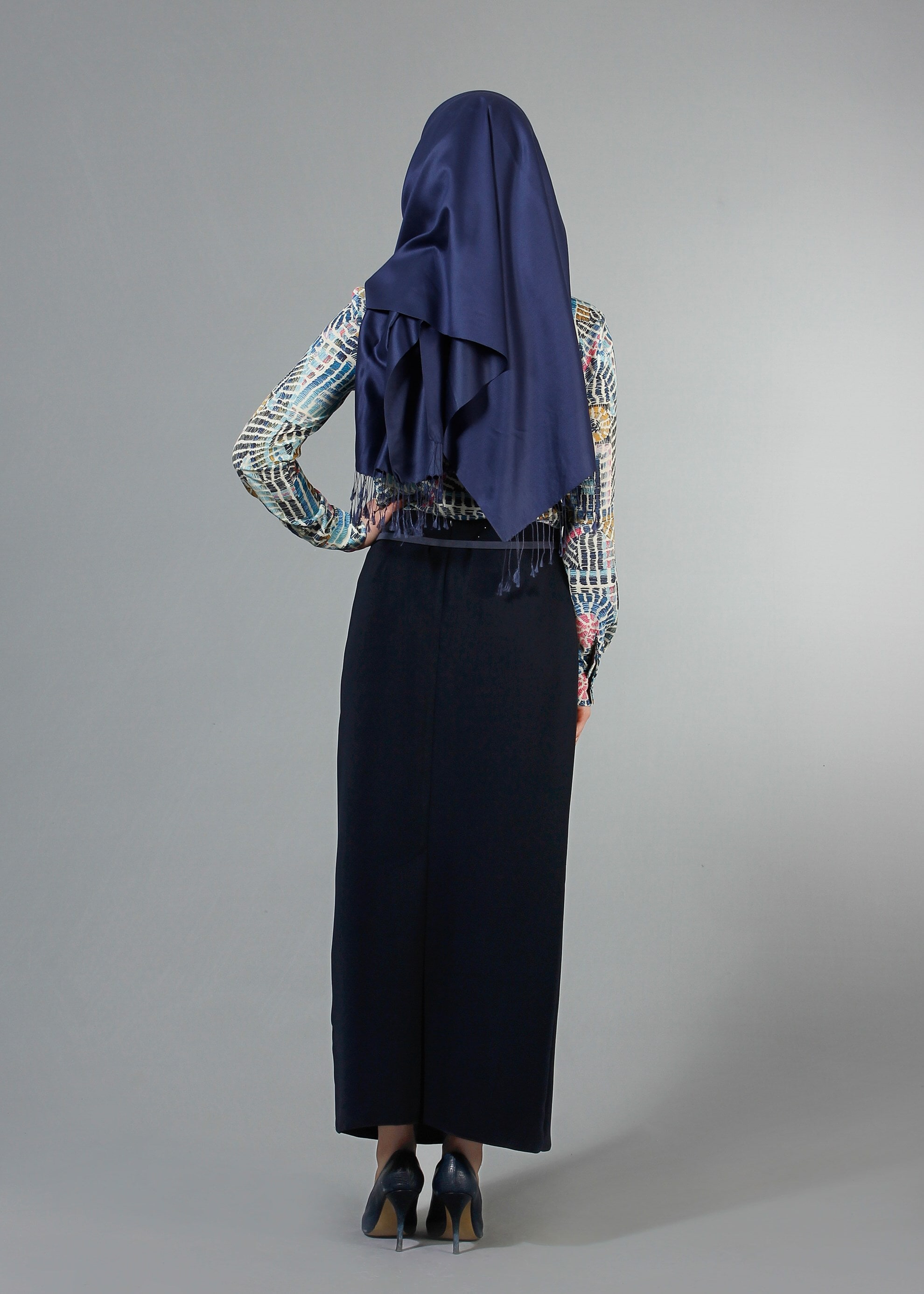 Tesettür giyim LACİVERT 6760 Linsey Tesettür Etek 40/48 TEK38