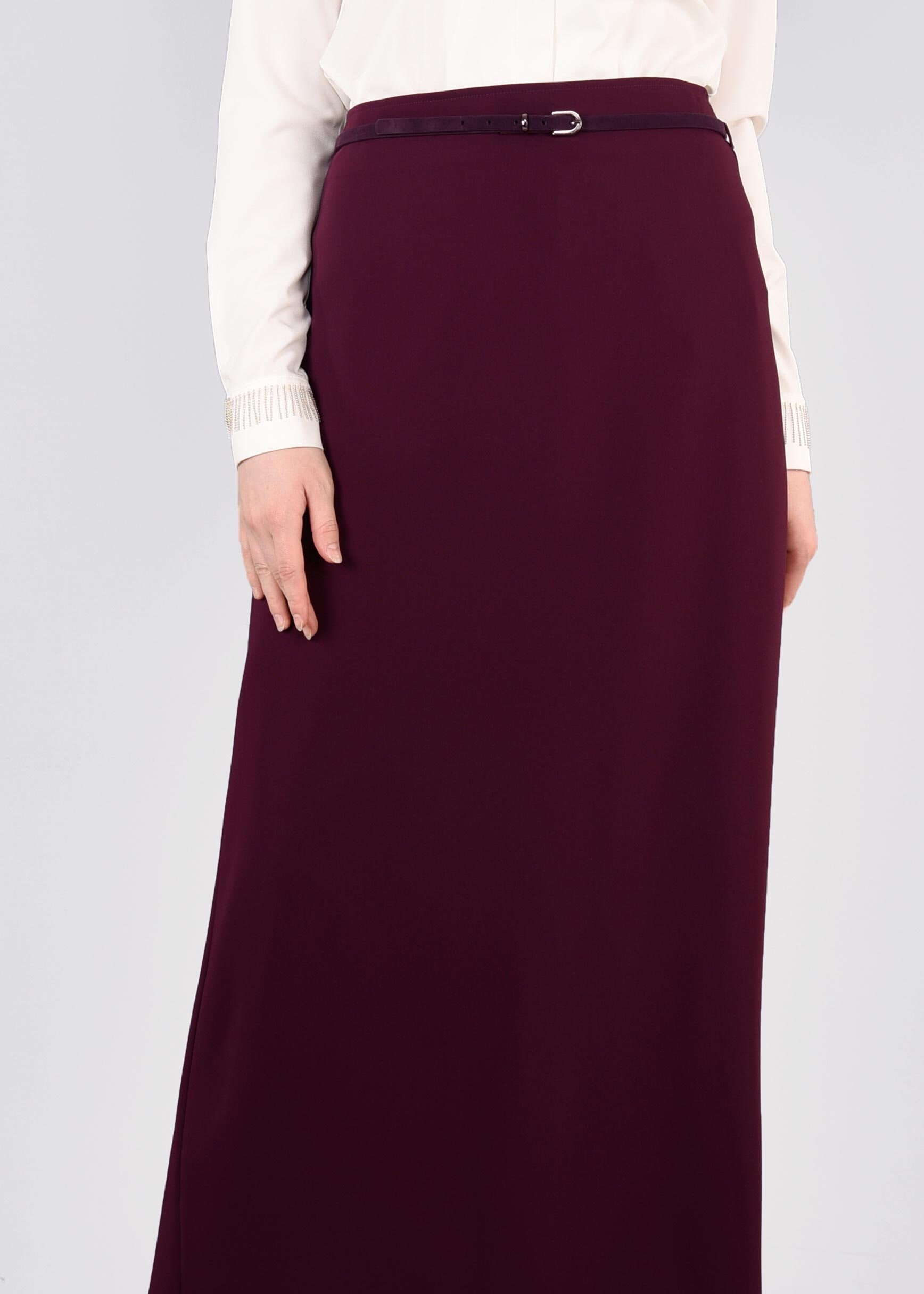 Tesettür giyim MÜRDÜM 6760 Linsey Tesettür Etek 40/48 TEK38