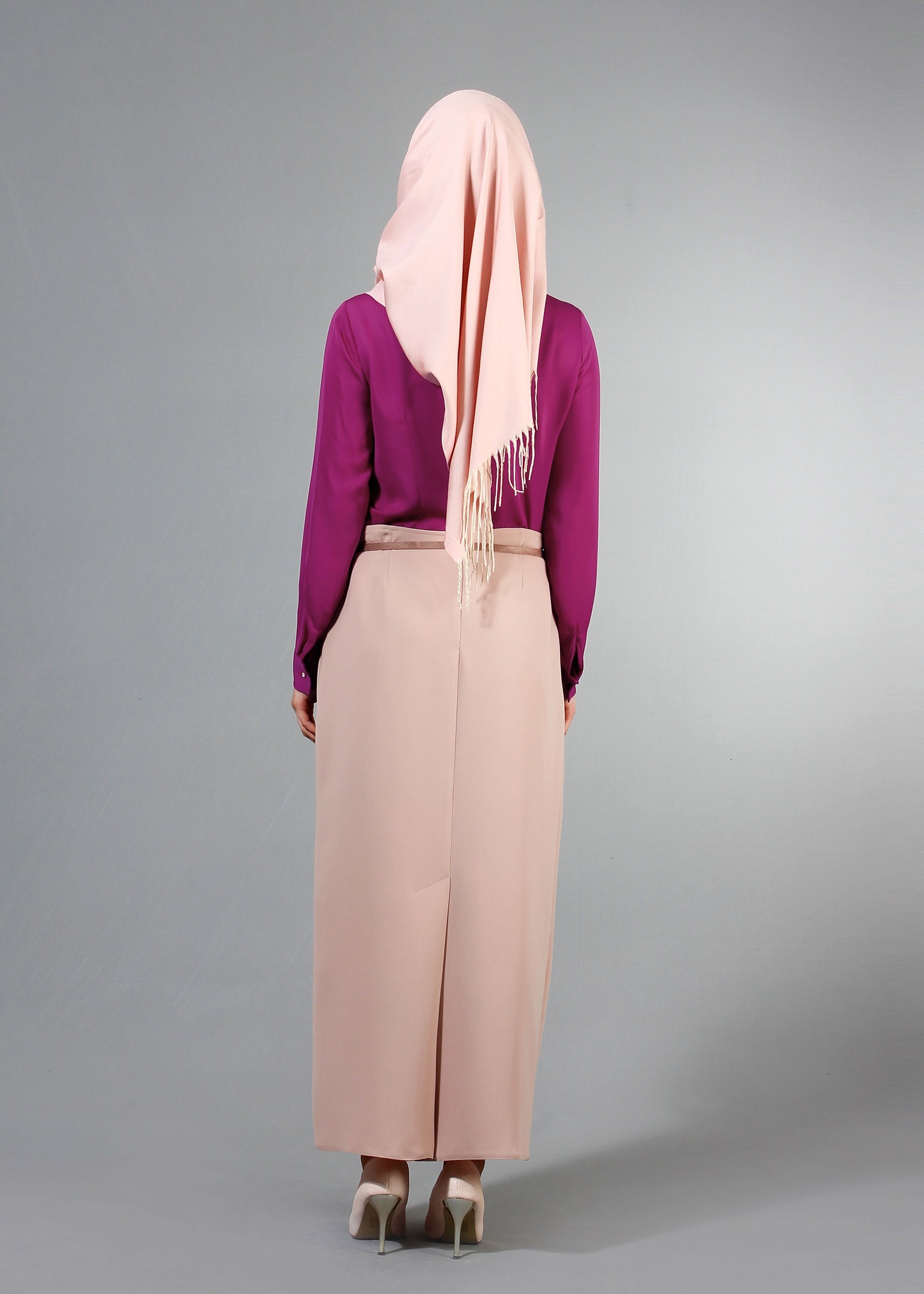 Tesettür giyim PUDRA 6760 Linsey Tesettür Etek 40/48 TEK38