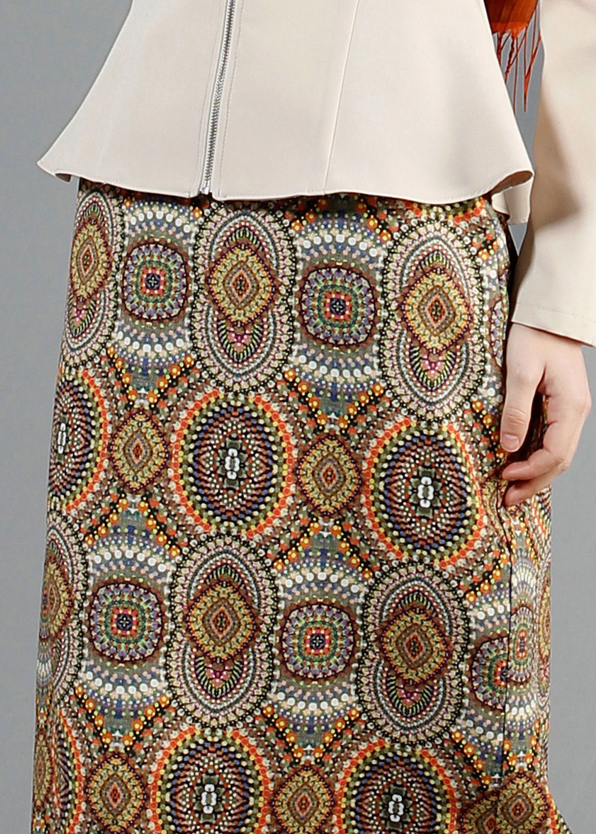 Tesettür giyim HAKİ 6831 Picante Tesettür Etek 36/44(38/40) TEK38