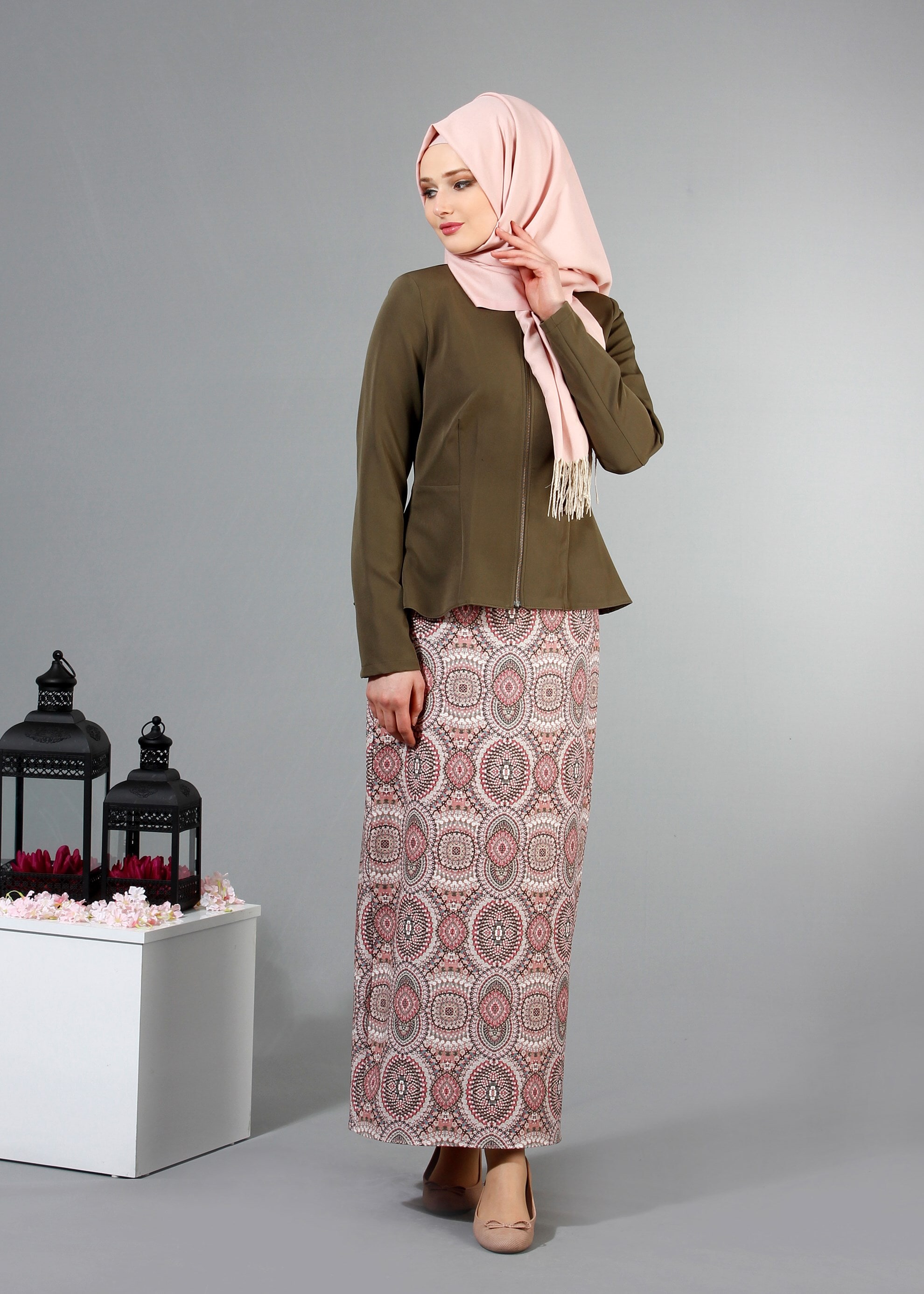 Tesettür giyim PUDRA 6831 Picante Tesettür Etek 36/44(38/40) TEK38