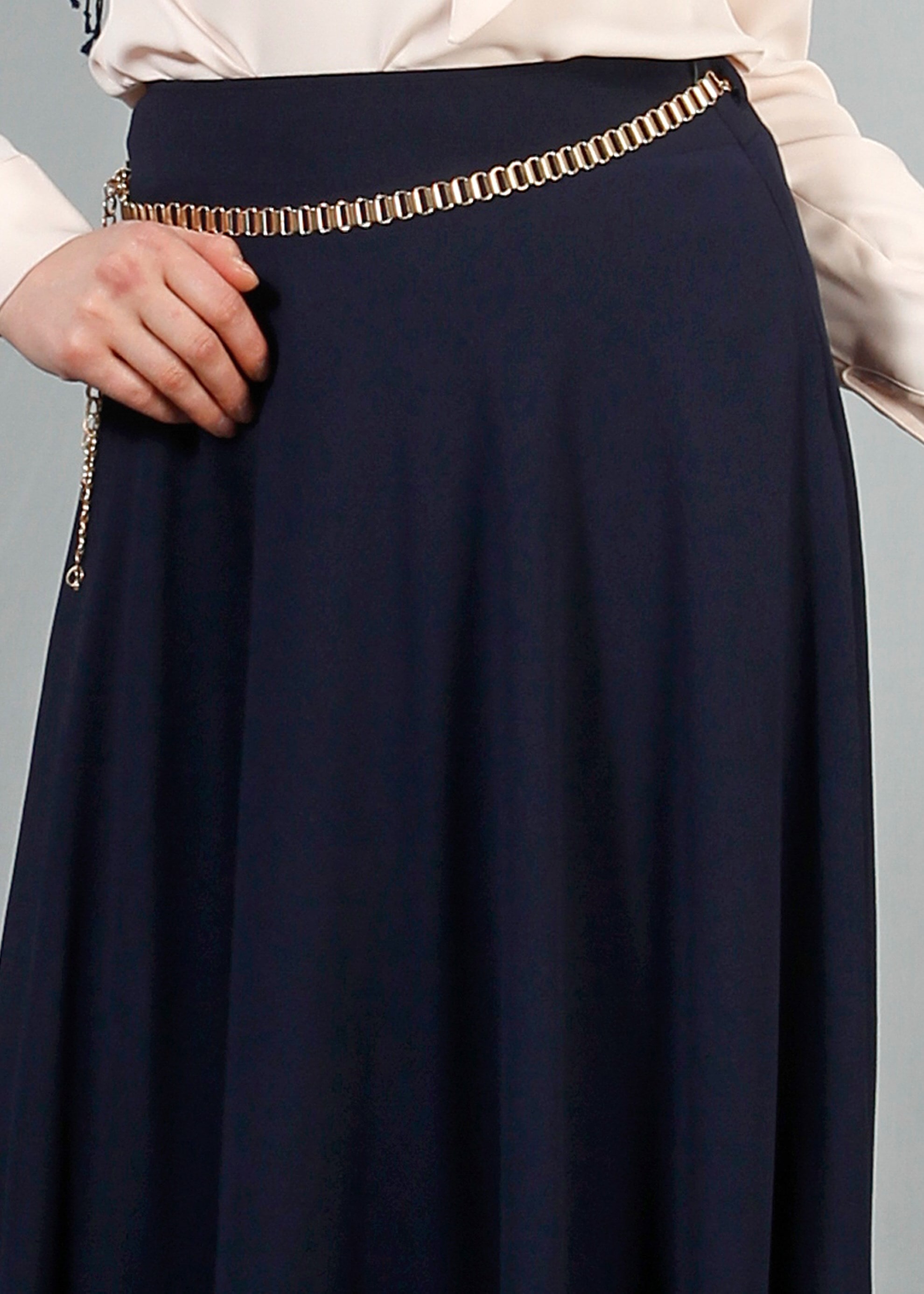 Tesettür giyim LACİVERT 6832 Nişantaşı Tesettür Etek 36/44(38/40) TEK38