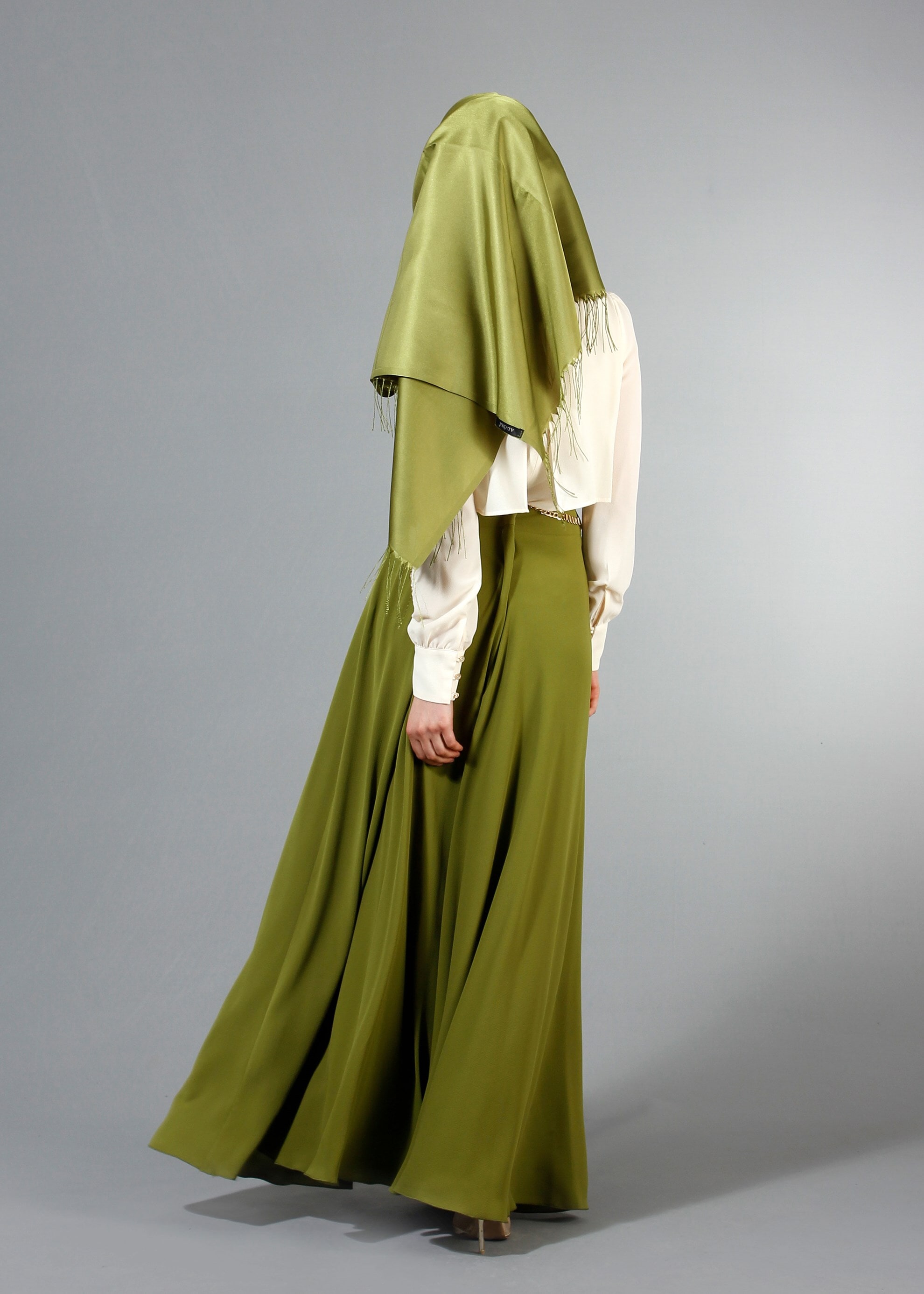 Tesettür giyim YEŞİL 6832 Nişantaşı Tesettür Etek 36/44(38/40) TEK38