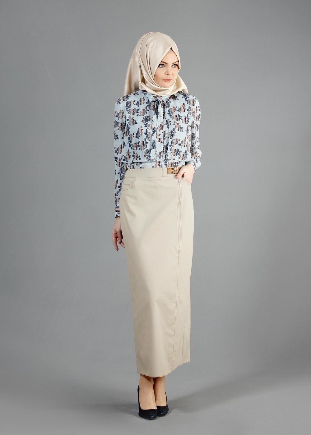 Tesettür giyim BEJ 6838 Owen Tesettür Etek 38/46 TEK38