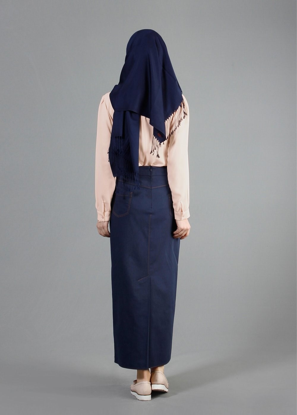 Tesettür giyim LACİVERT 6838 Owen Tesettür Etek 38/46 TEK38