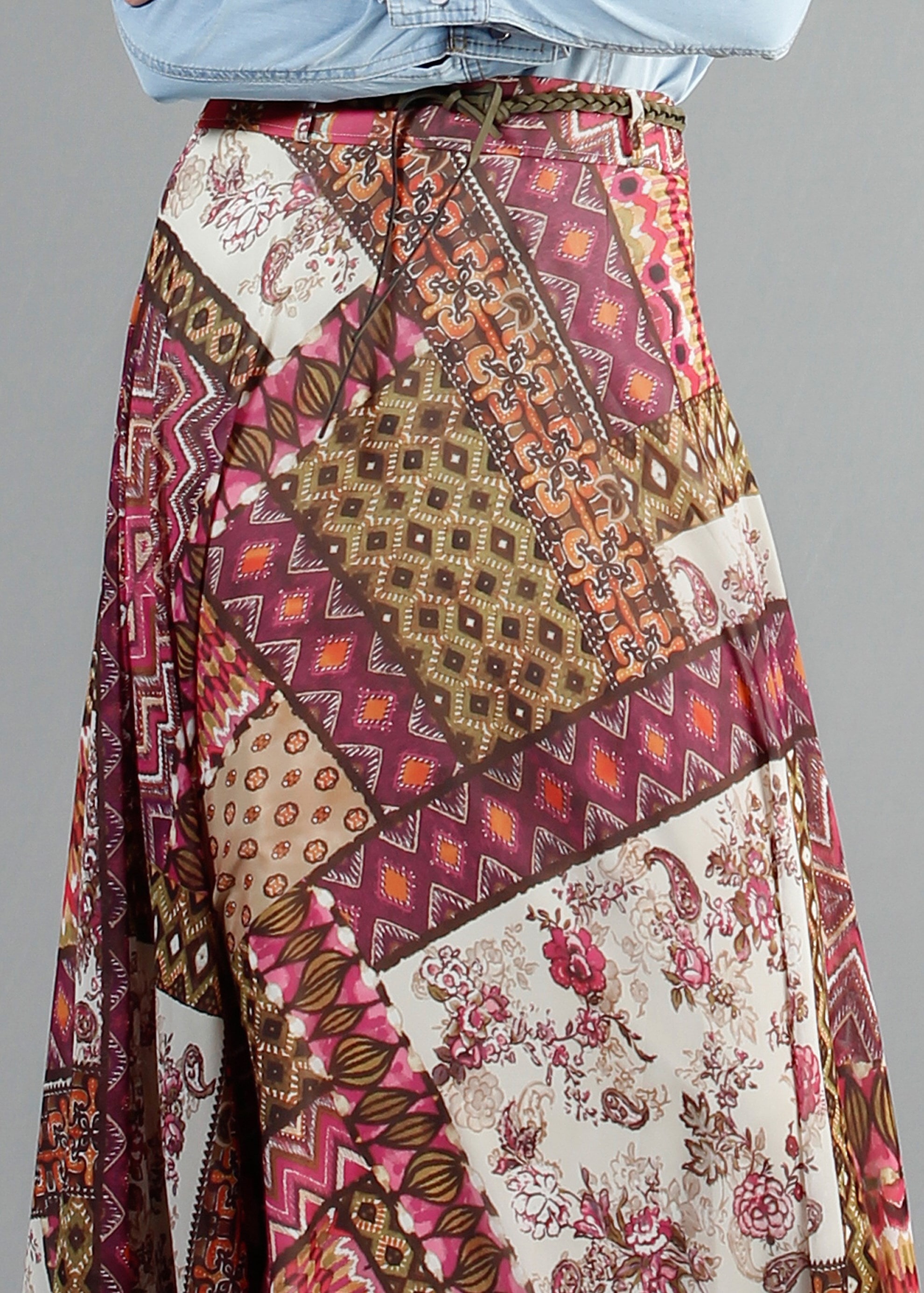 Tesettür giyim BORDO 6839 Mars Tesettür Etek 36/44(38/40) TEK42