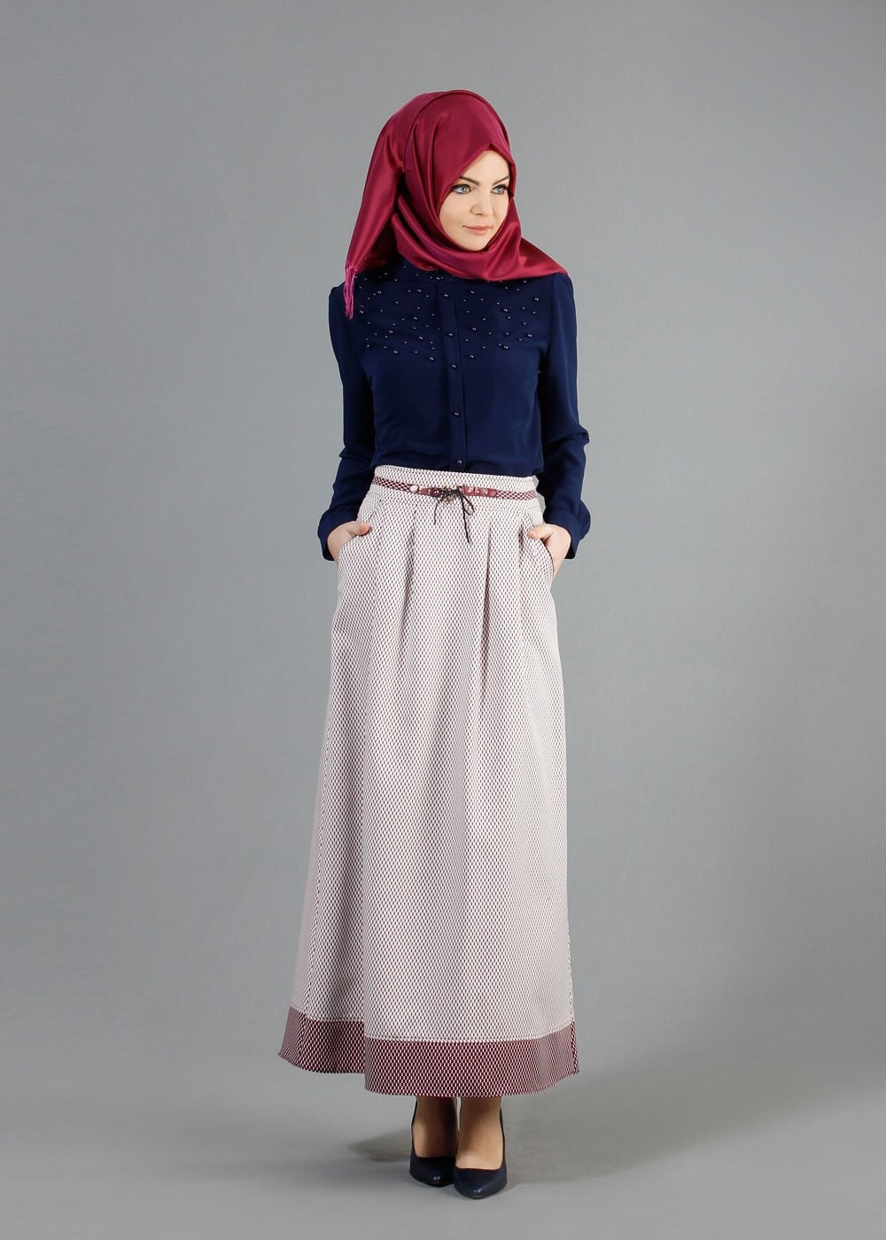 Tesettür giyim FUŞYA 6843 G-706 Tesettür Etek 36/42(38-40)