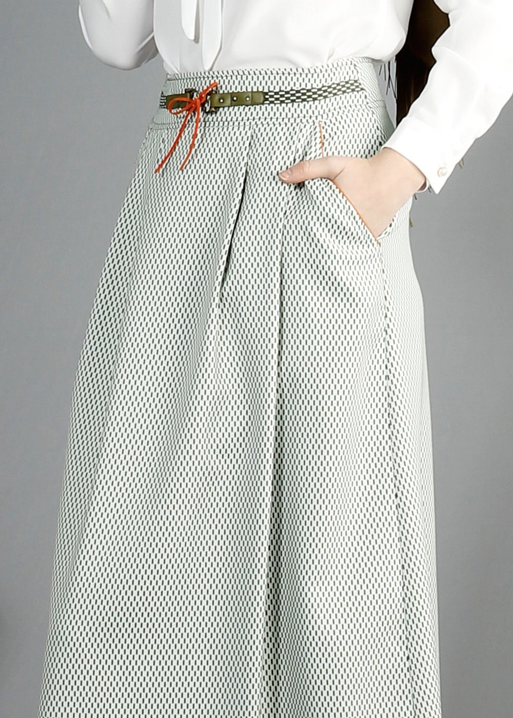 Tesettür giyim HAKİ 6843 G-706 Tesettür Etek 36/42(38-40)