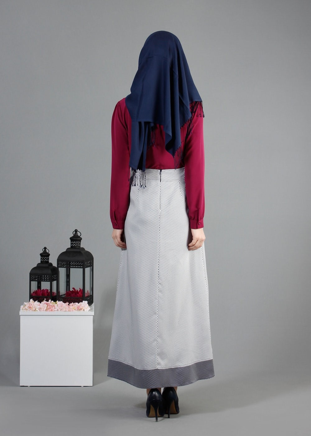 Tesettür giyim LACİVERT 6843 G-706 Tesettür Etek 36/42(38-40)