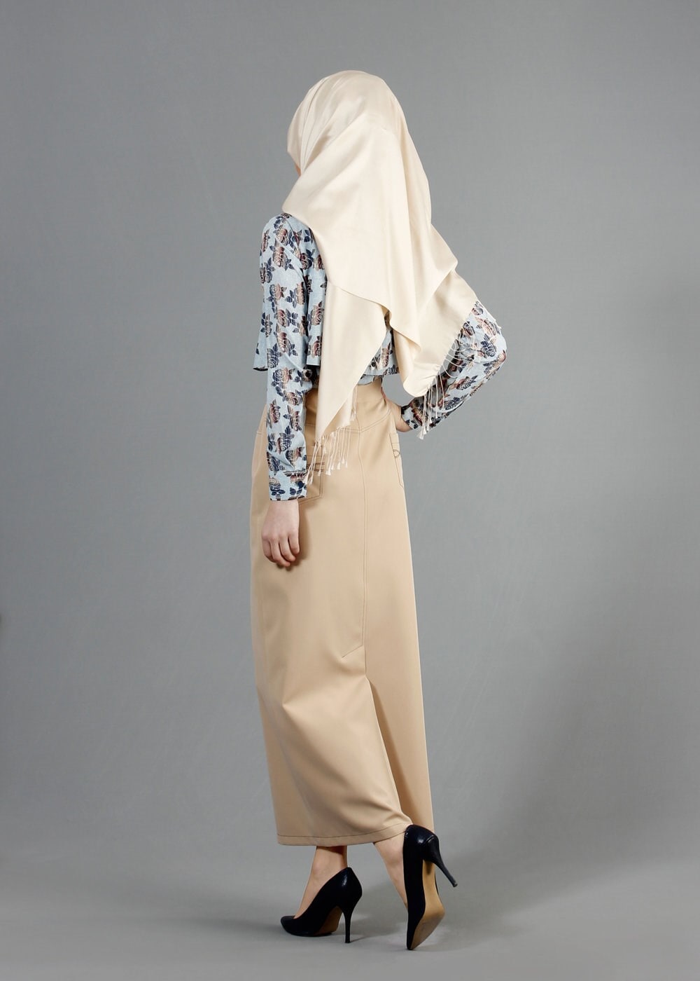 Tesettür giyim BEJ 6847 Dilma Tesettür Etek 38/46 TEK40