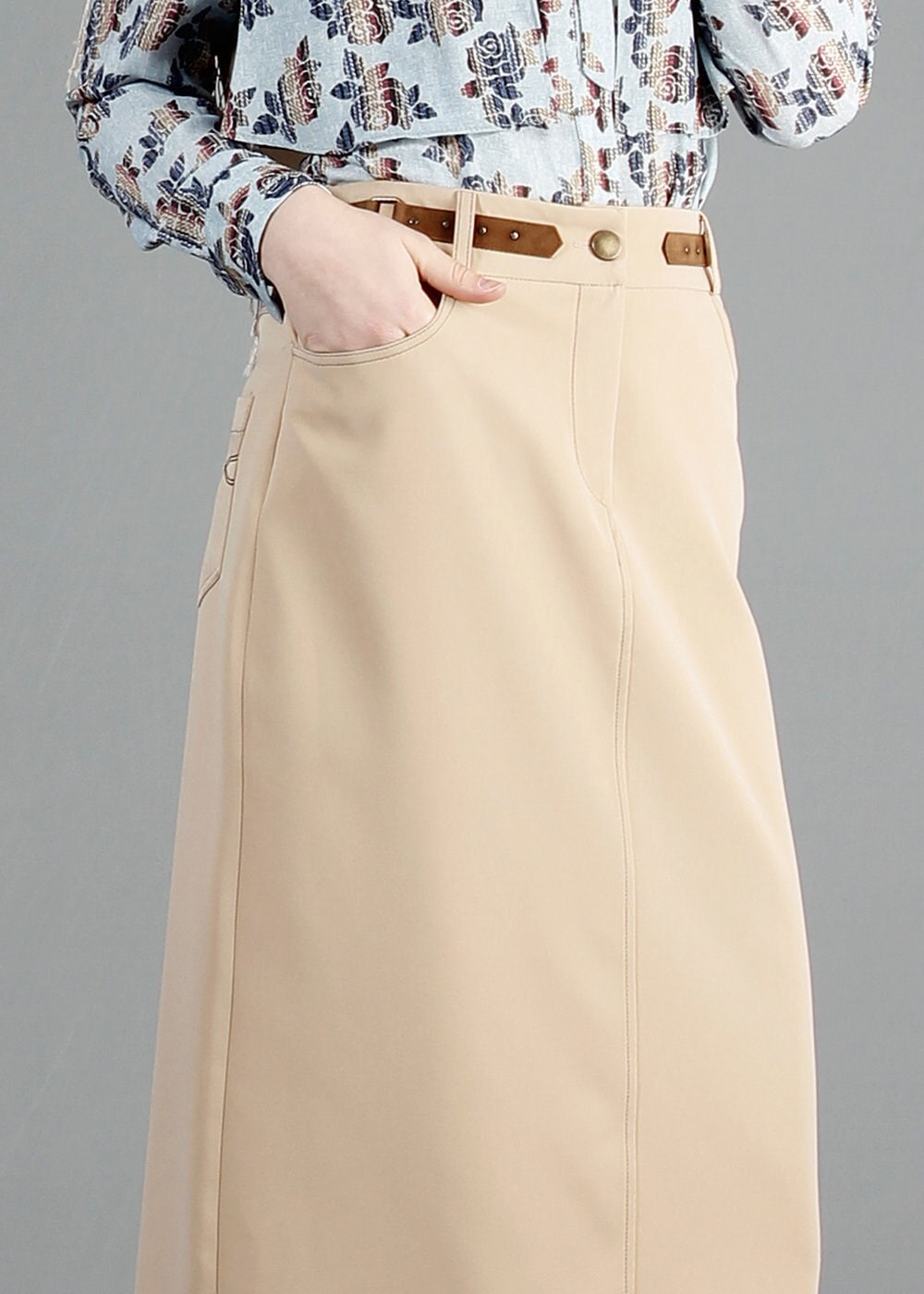 Tesettür giyim BEJ 6847 Dilma Tesettür Etek 38/46 TEK40