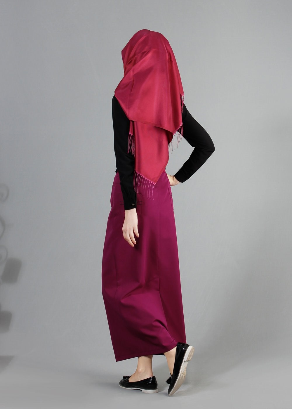 Tesettür giyim MOR 6847 Dilma Tesettür Etek 38/46 TEK40