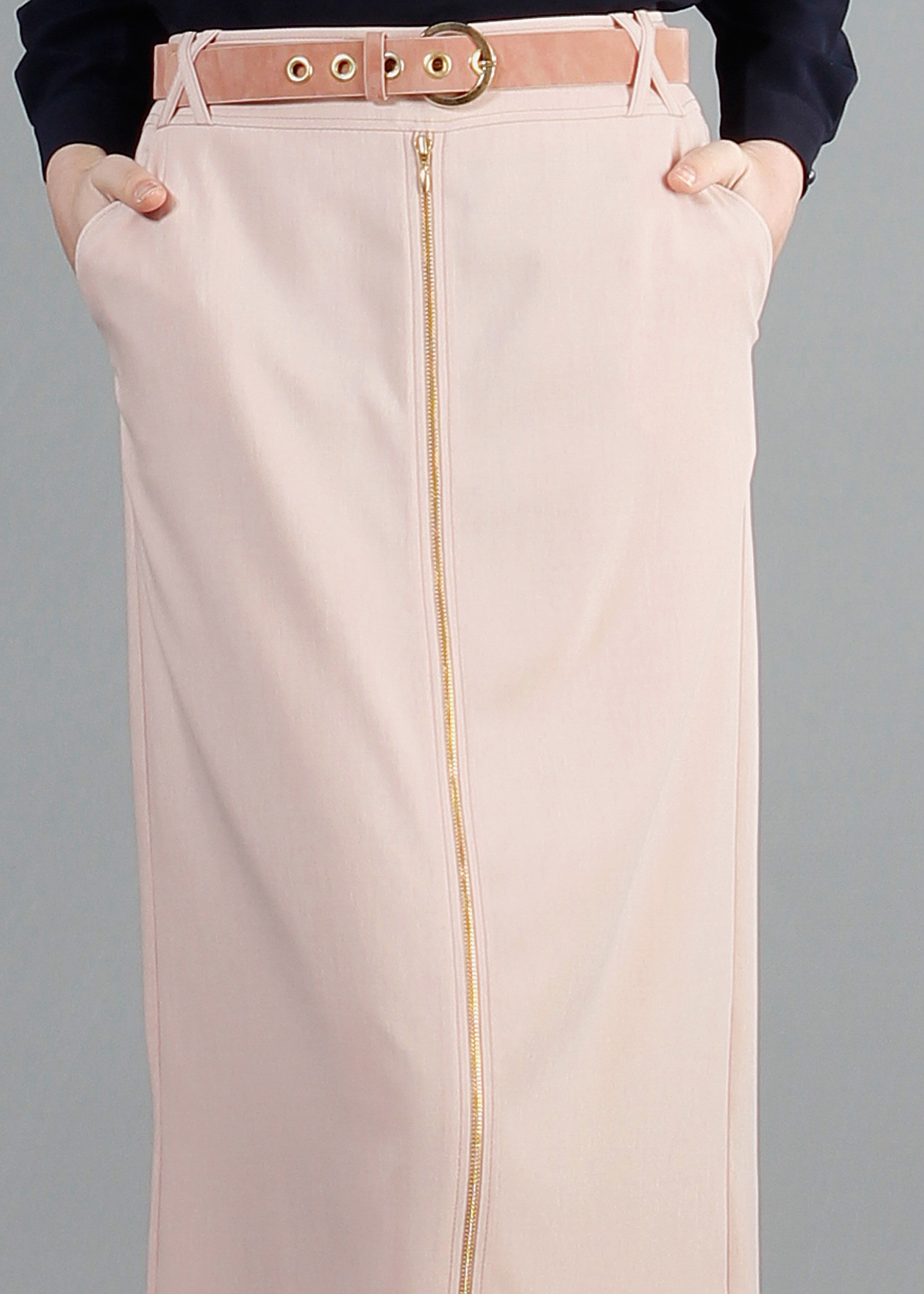 Tesettür giyim PUDRA 6849 Stil Tesettür Etek 38/46 TEK40