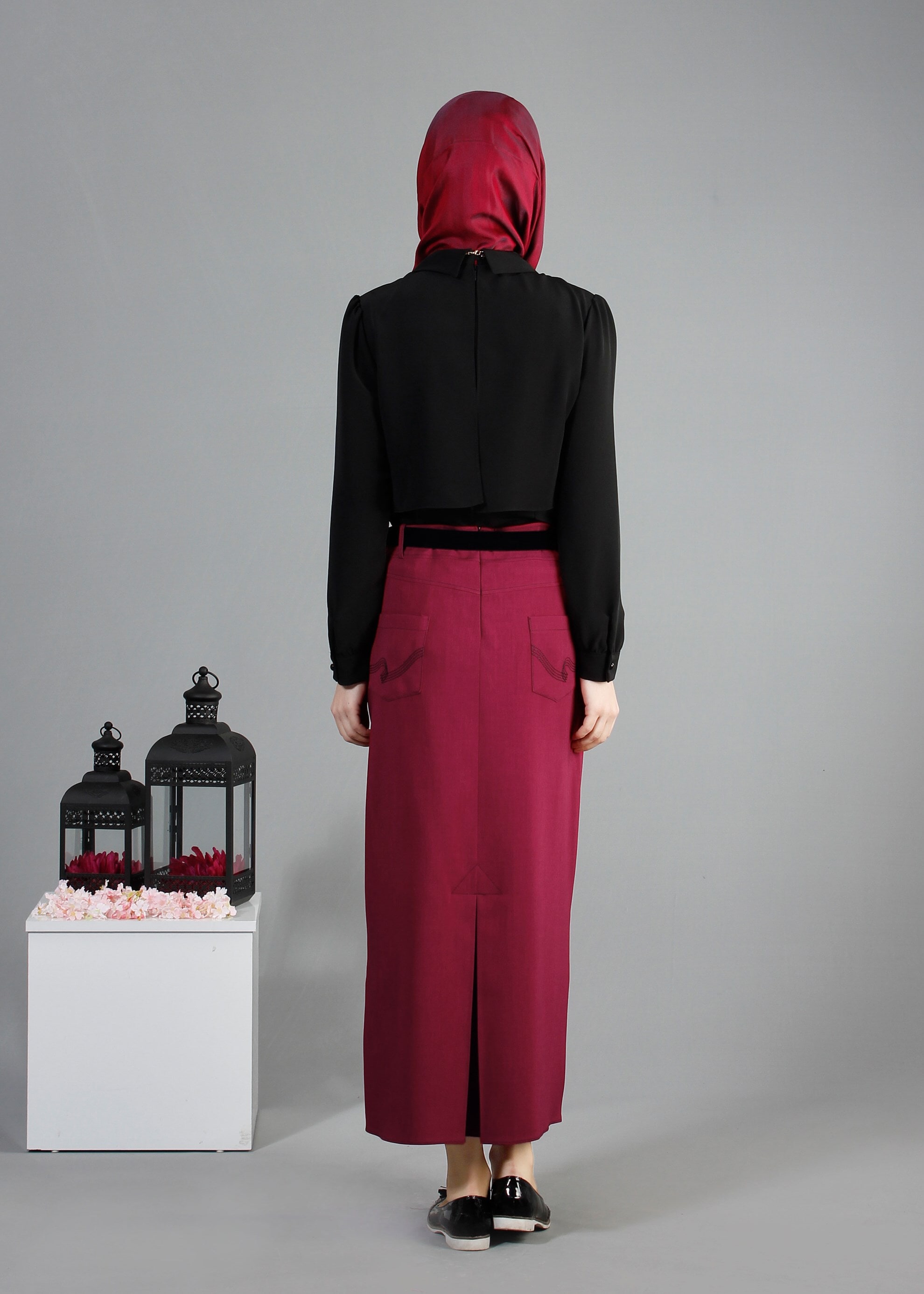 Tesettür giyim MOR 6849 Stil Tesettür Etek 38/46 TEK40