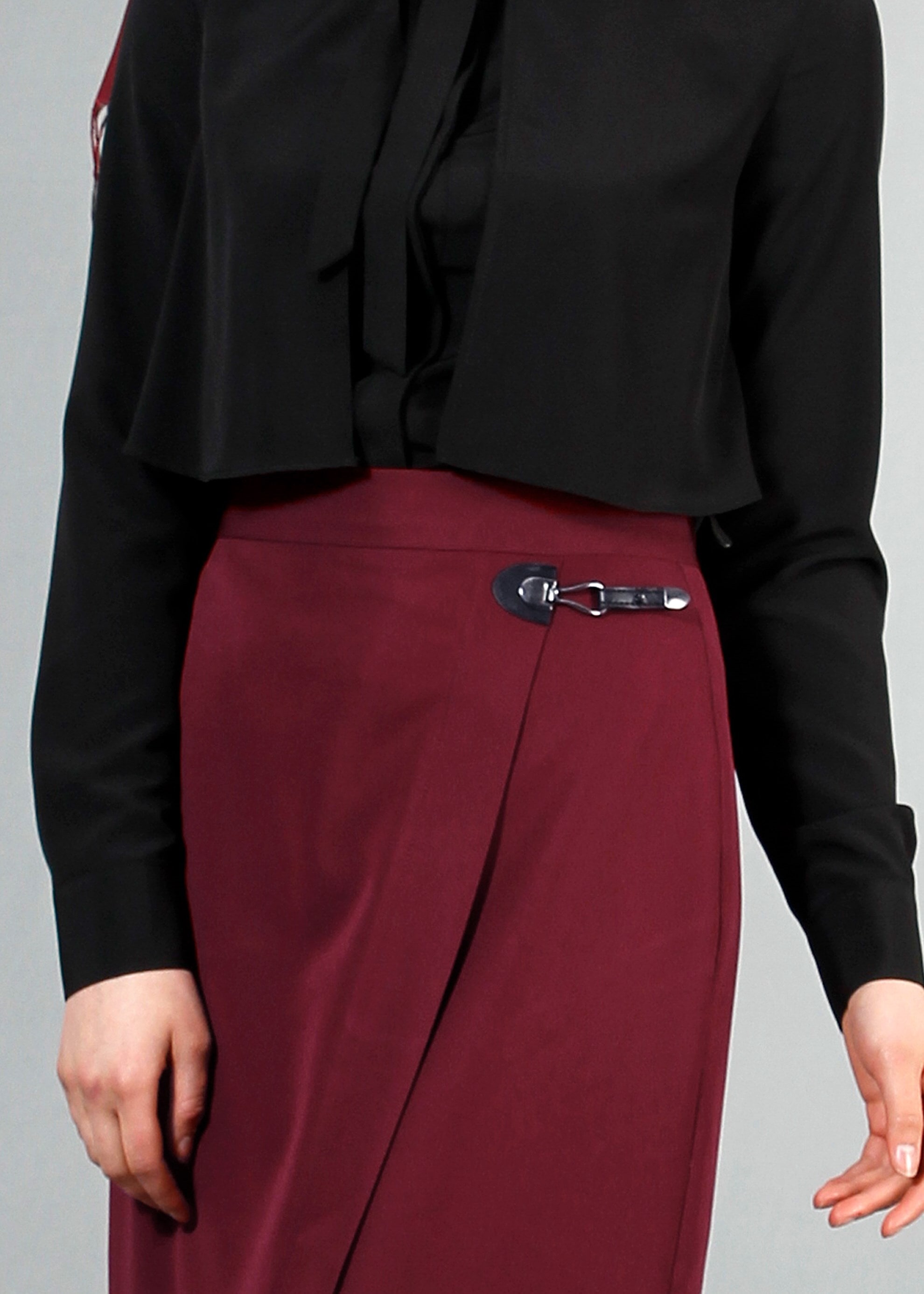 Tesettür giyim BORDO 6853 Dilma Tesettür Etek 38/44 TEK36