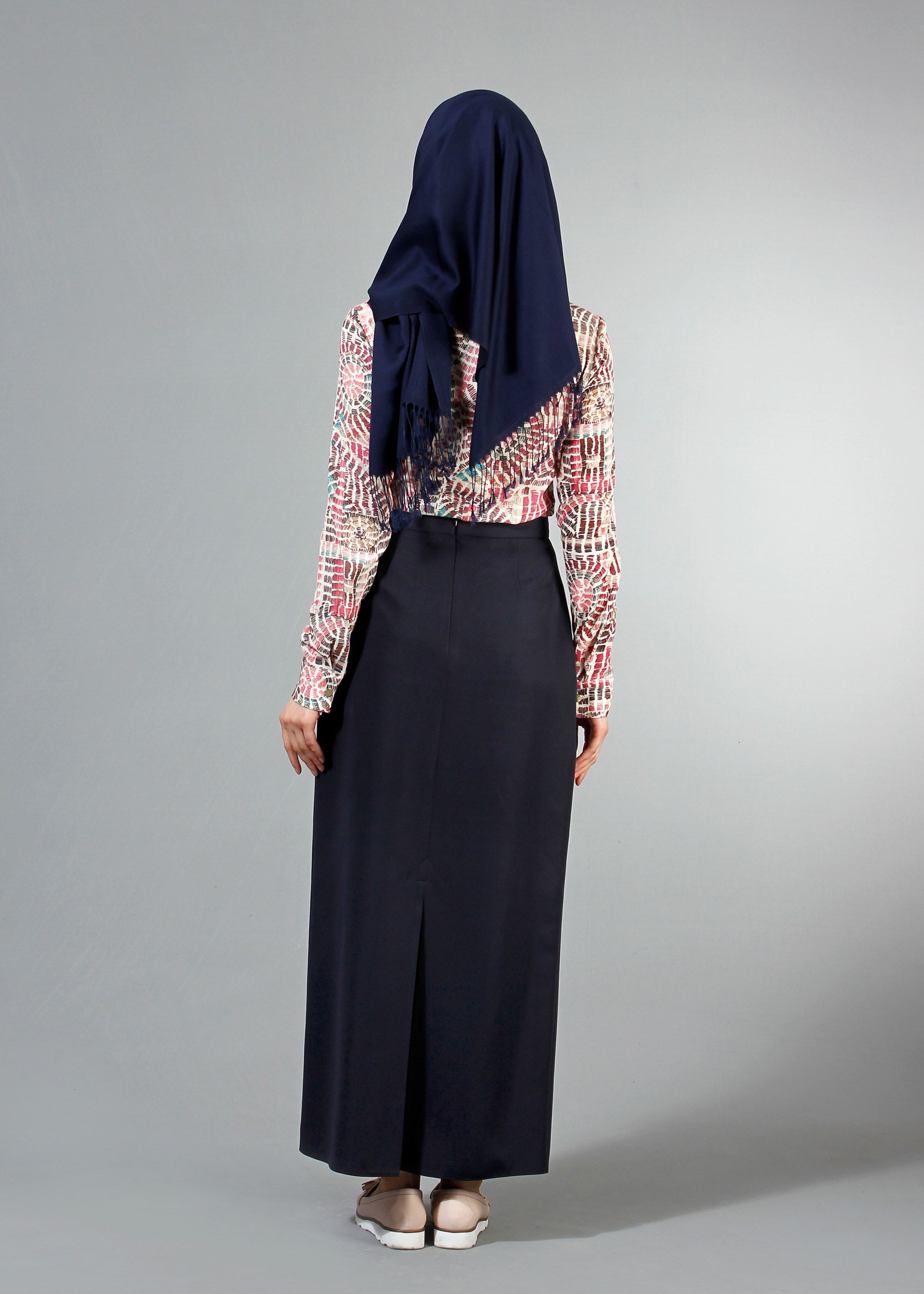 Tesettür giyim LACİVERT 6853 Dilma Tesettür Etek 38/44 TEK36