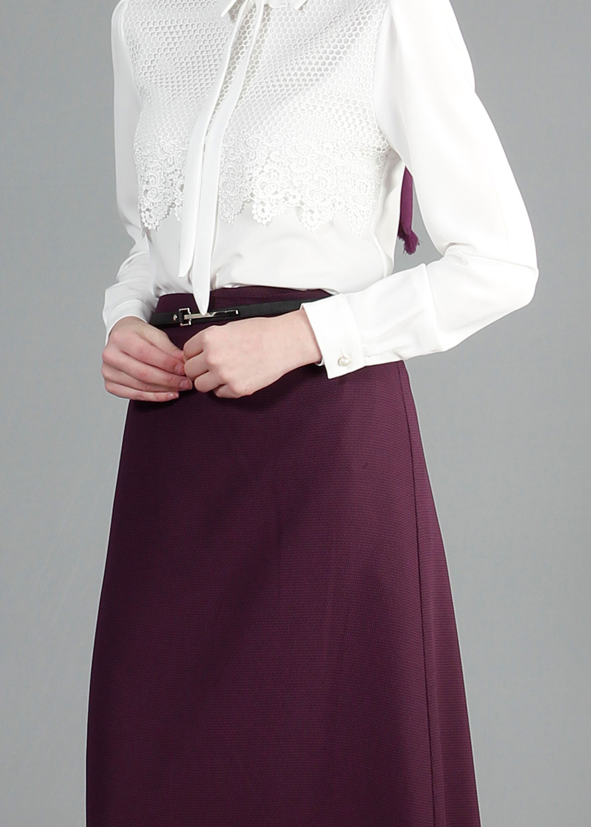 Tesettür giyim MÜRDÜM 6856 Çitlenbik Tesettür Etek  40/48