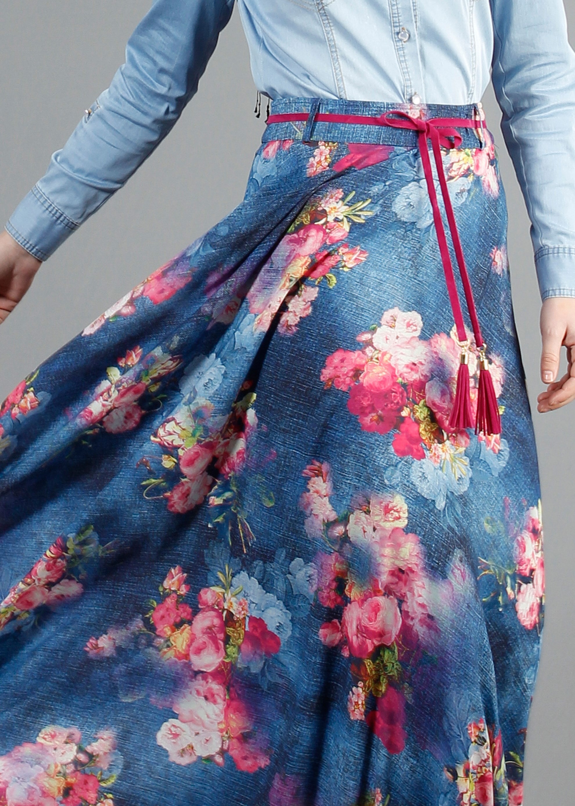 Tesettür giyim LACİVERT 6858 Maglia Tesettür 10004 Etek 36/44(38-40) TEK42