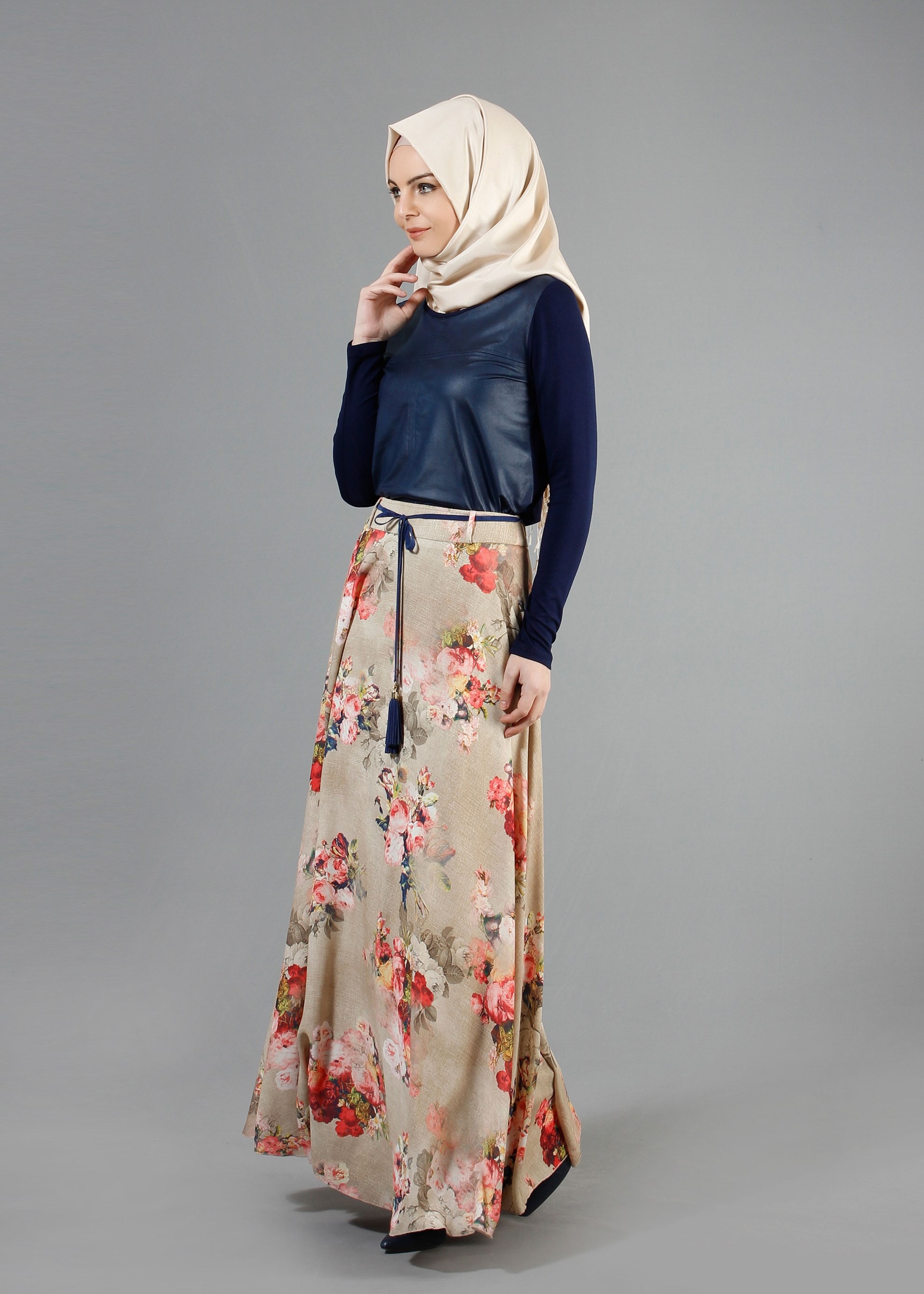 Tesettür giyim BEJ 6858 Maglia Tesettür 10004 Etek 36/44(38-40) TEK42