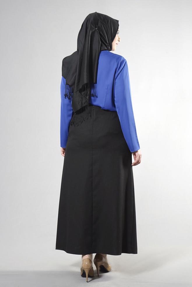 Vêtements hijab NOIR 6861 NEW SHİNE ETEK 44/52 - ALVİNA