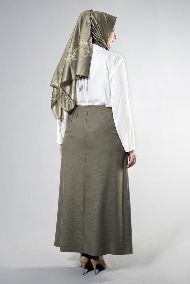 Vêtements hijab KAKI 6861 NEW SHİNE ETEK 44/52 - ALVİNA