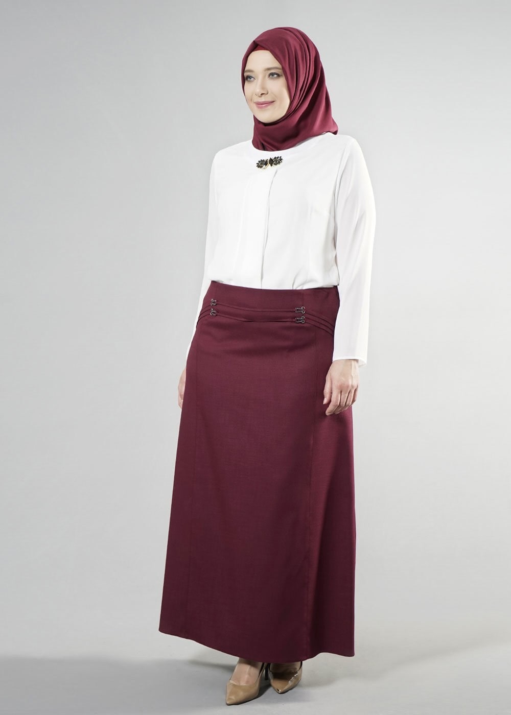 Tesettür giyim MÜRDÜM 6861 NEW SHİNE ETEK 44/52