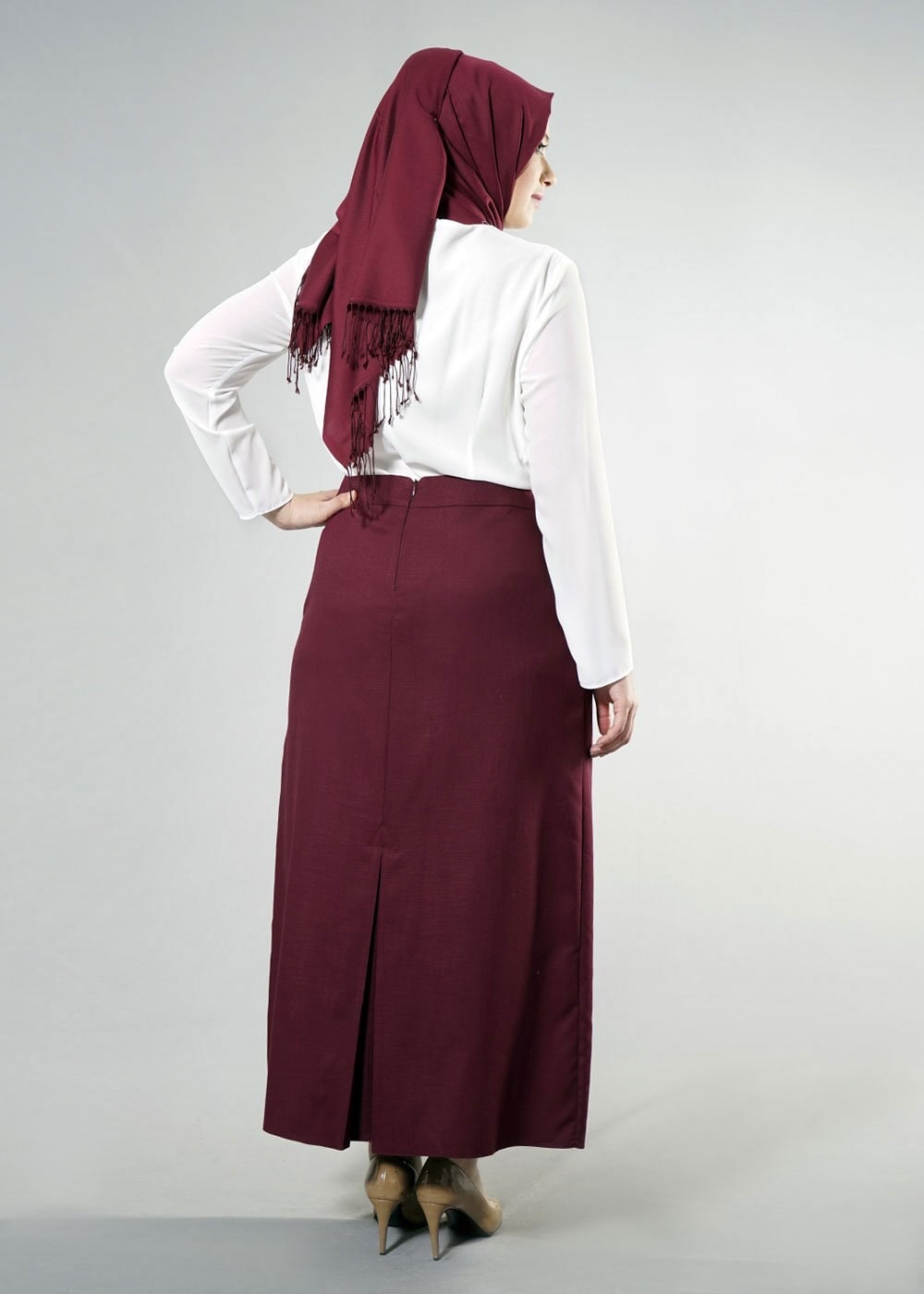 Tesettür giyim MÜRDÜM 6862 NEW SHİNE ETEK 44/52 TEK42