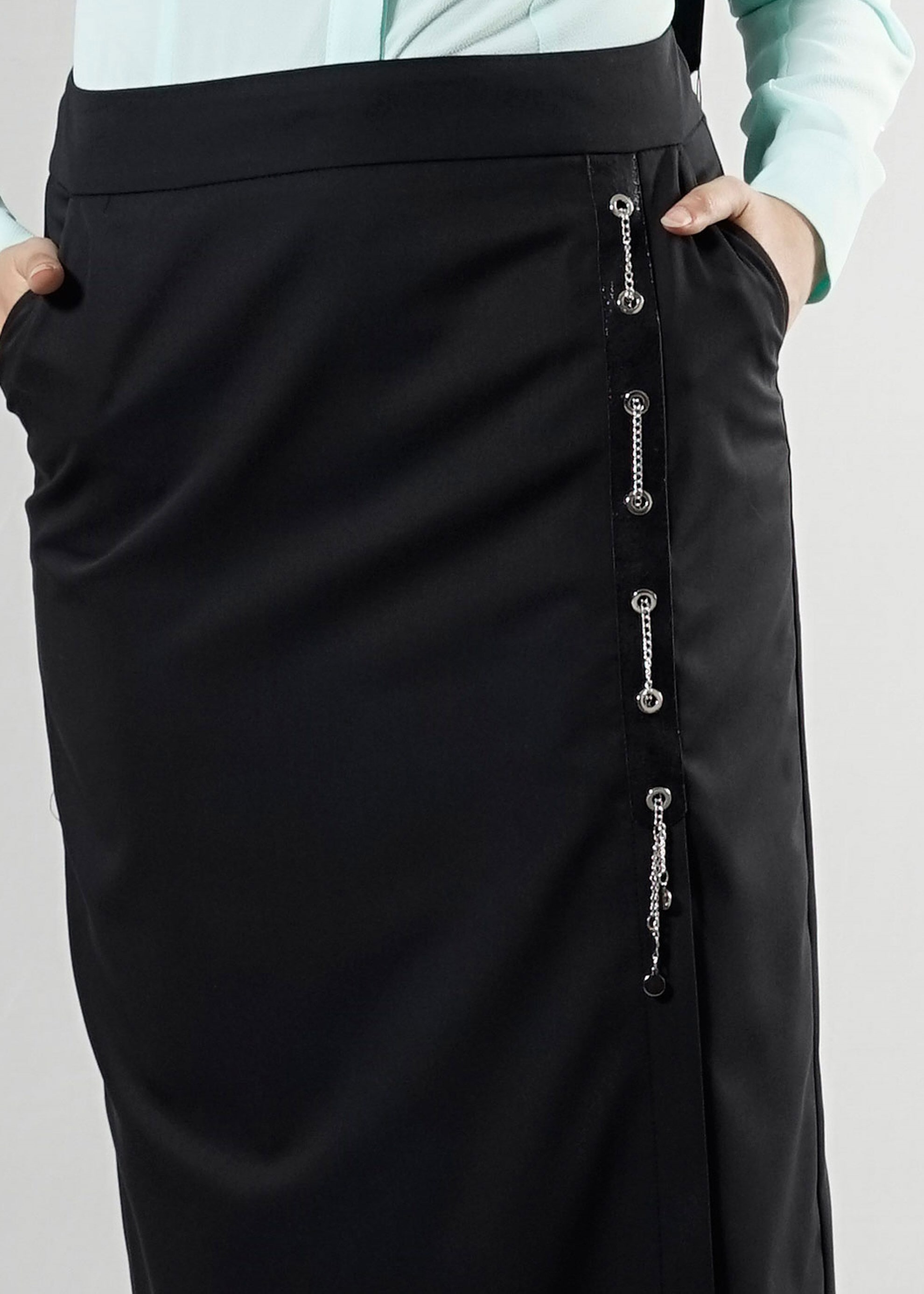 Tesettür giyim SİYAH 6864 Dulce Tesettür Etek 38/48