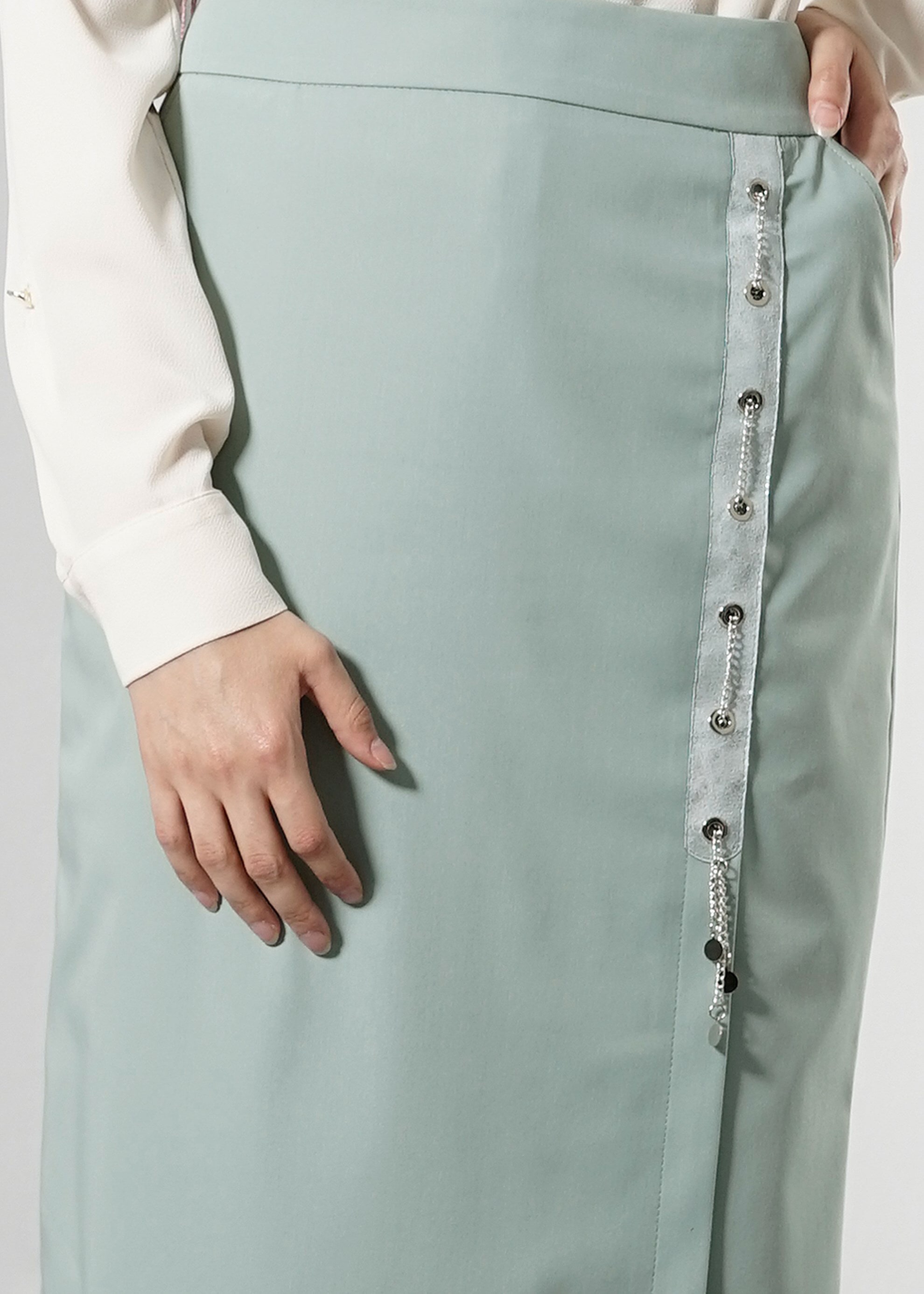 Tesettür giyim MAVİ 6864 Dulce Tesettür Etek 38/48