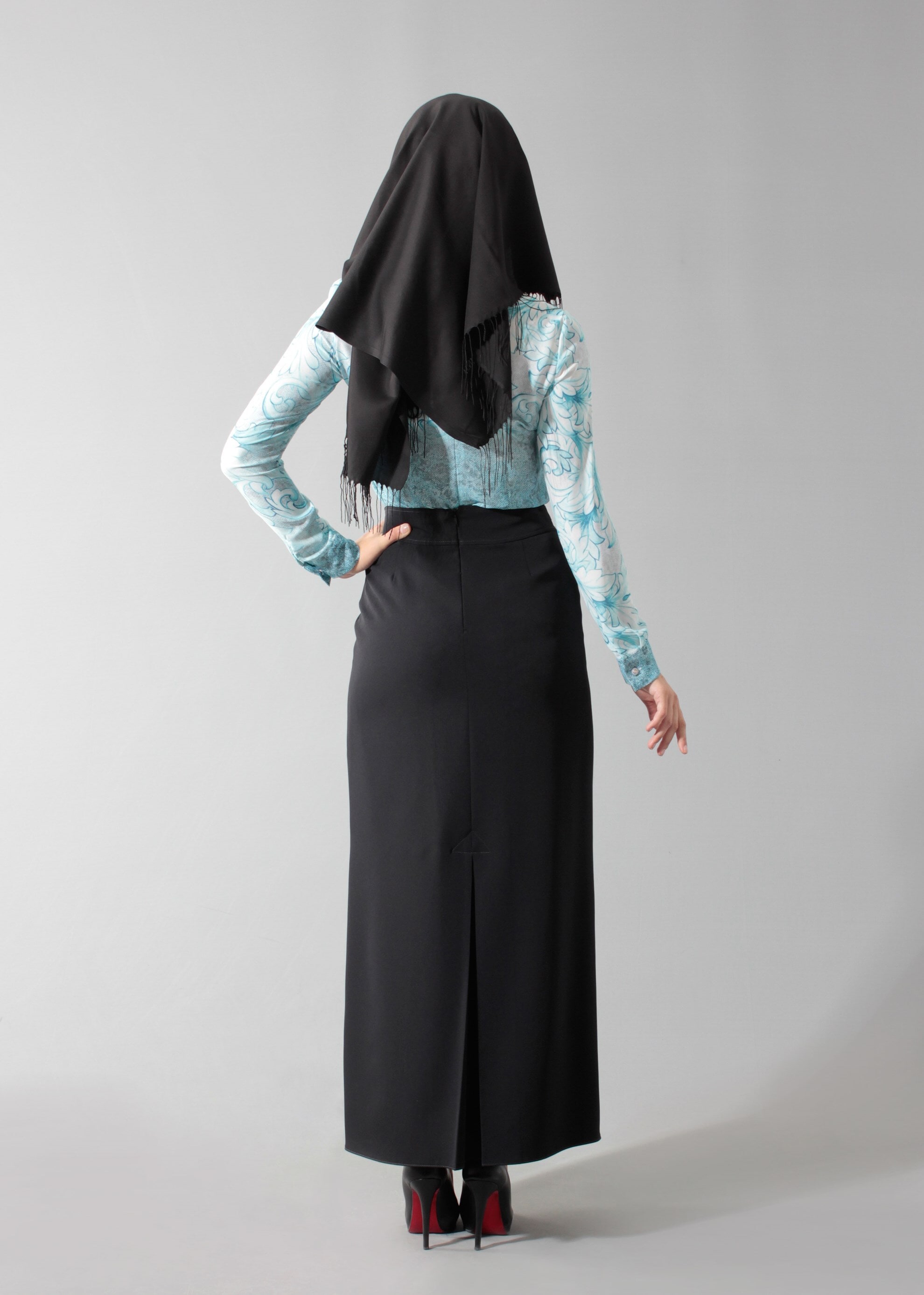 Tesettür giyim SİYAH 6865 Dilma Testtür 43551 Etek 36/44(38-40) TEK42