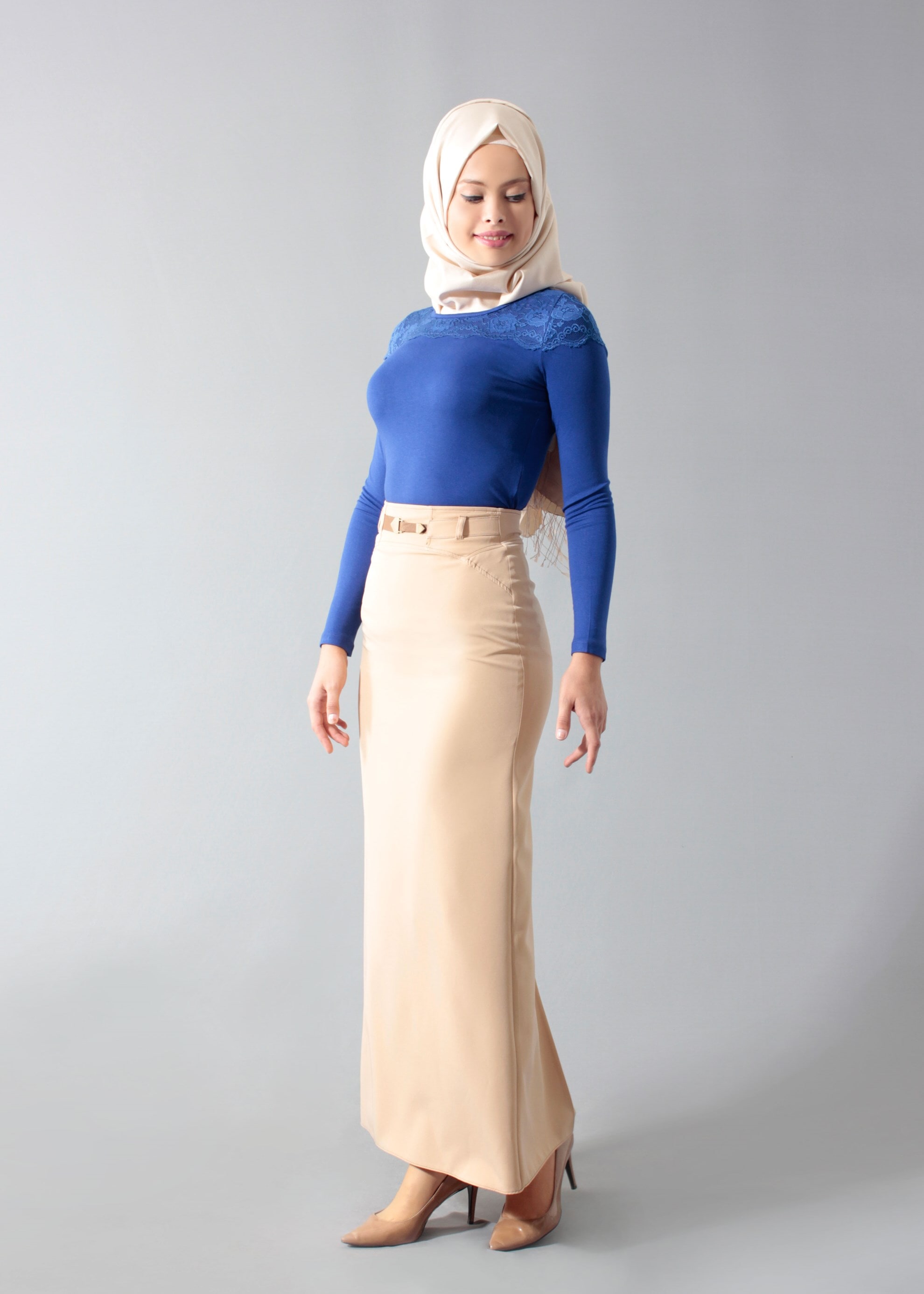 Tesettür giyim BEJ 6865 Dilma Testtür 43551 Etek 36/44(38-40) TEK42