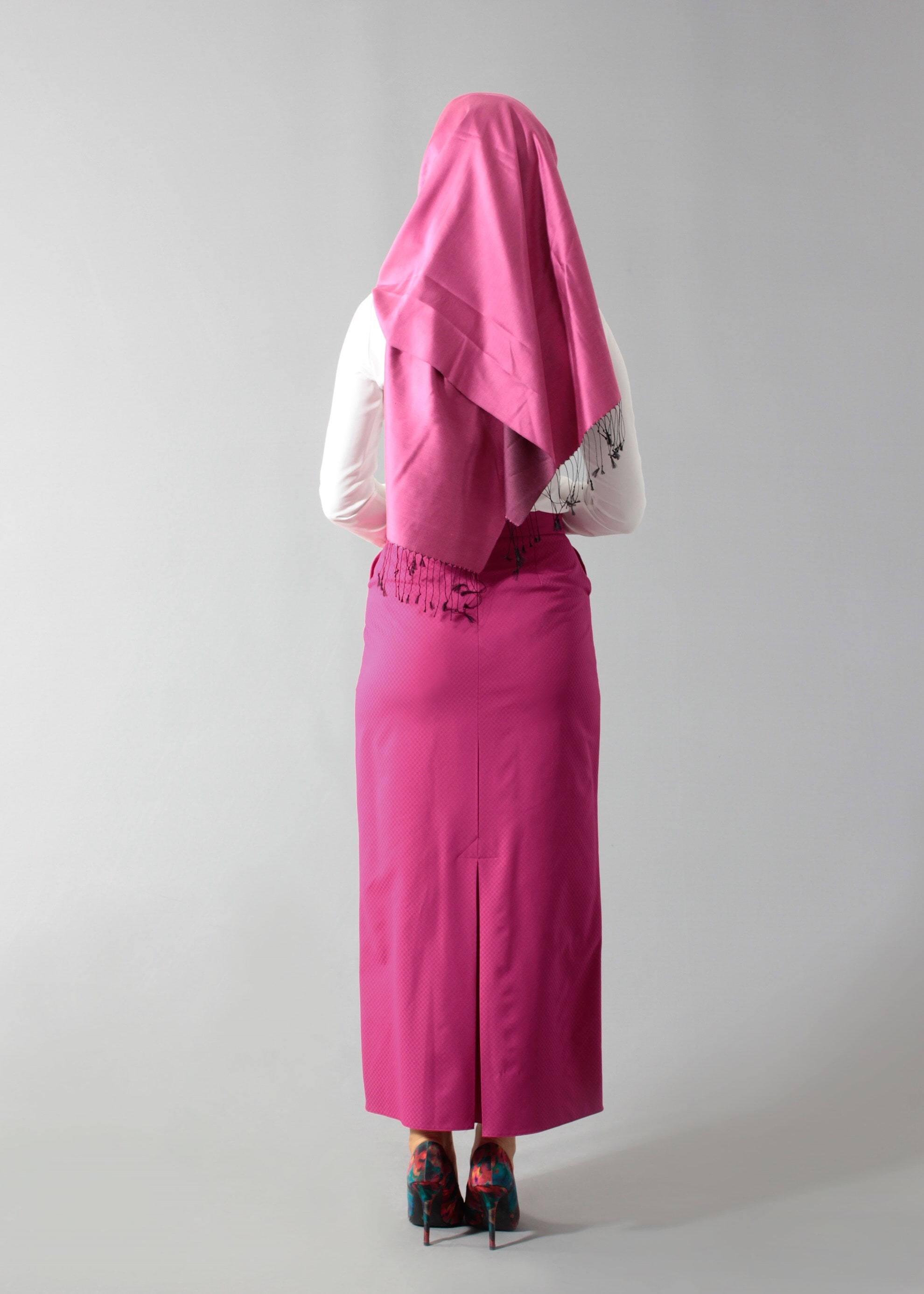 Tesettür giyim FUŞYA 6870 43658 Tesettür Etek 38/44 TEK38