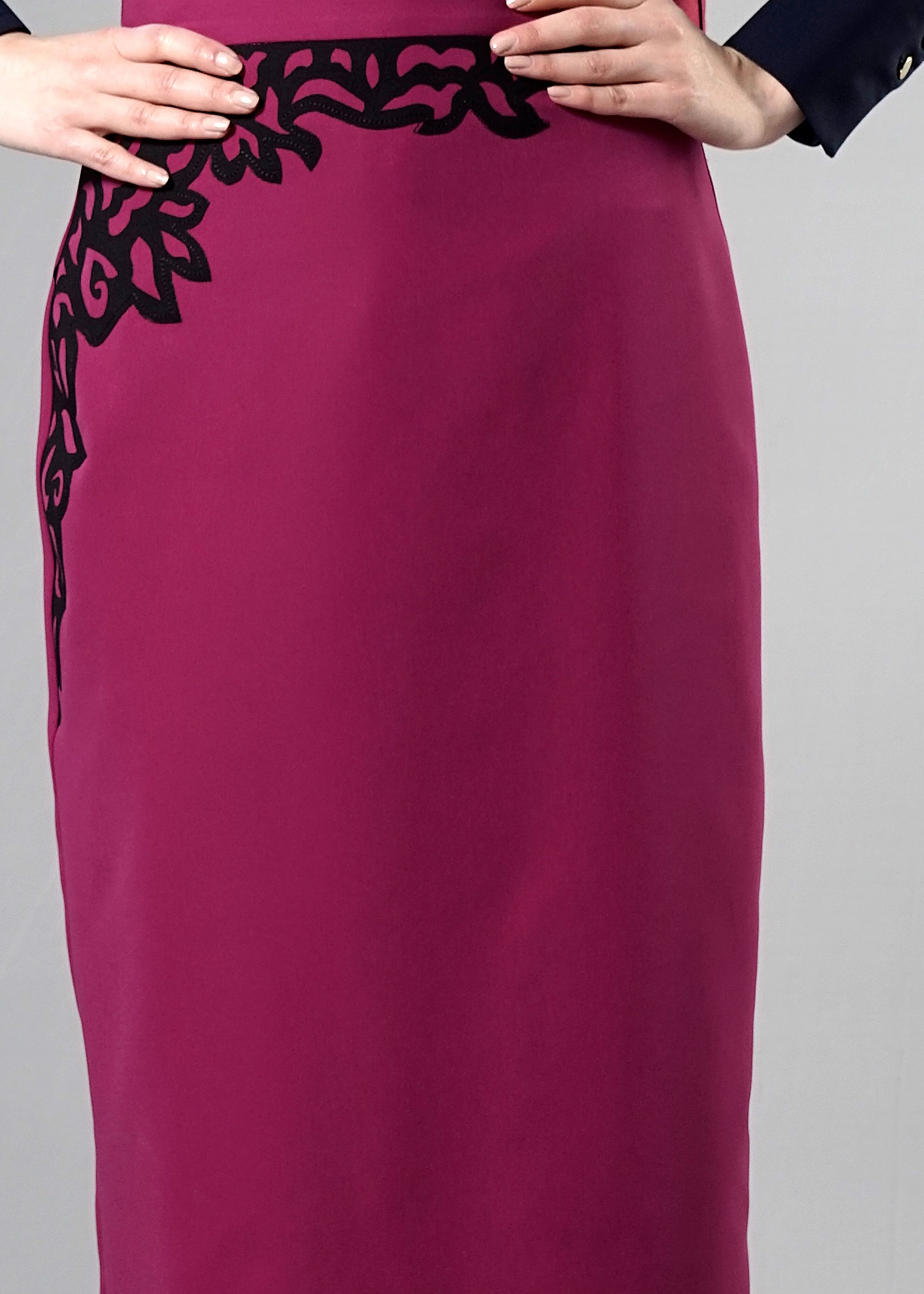 Tesettür giyim FUŞYA 6871 Dilma Tesettür 43551 Etek 38/44