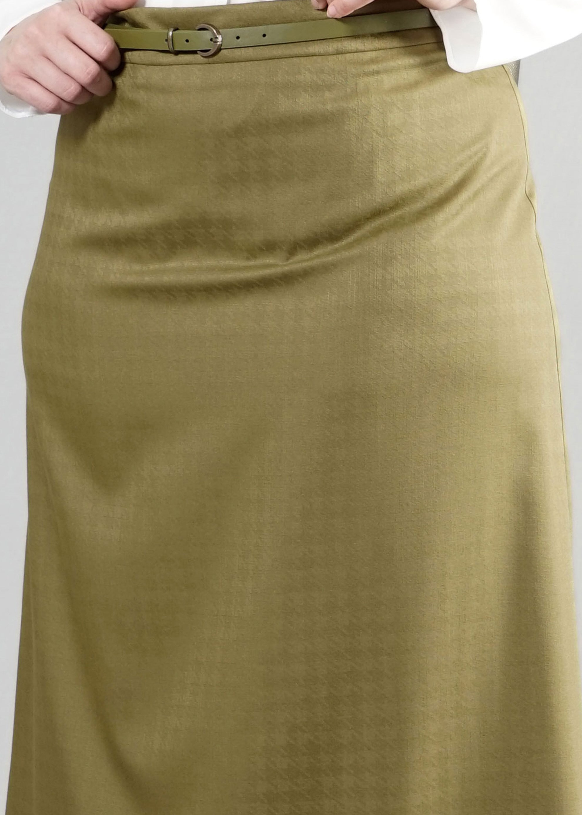 Tesettür giyim HAKİ 6872 Estela Tesettür Etek 10300 ETEK 42/52 TEK40