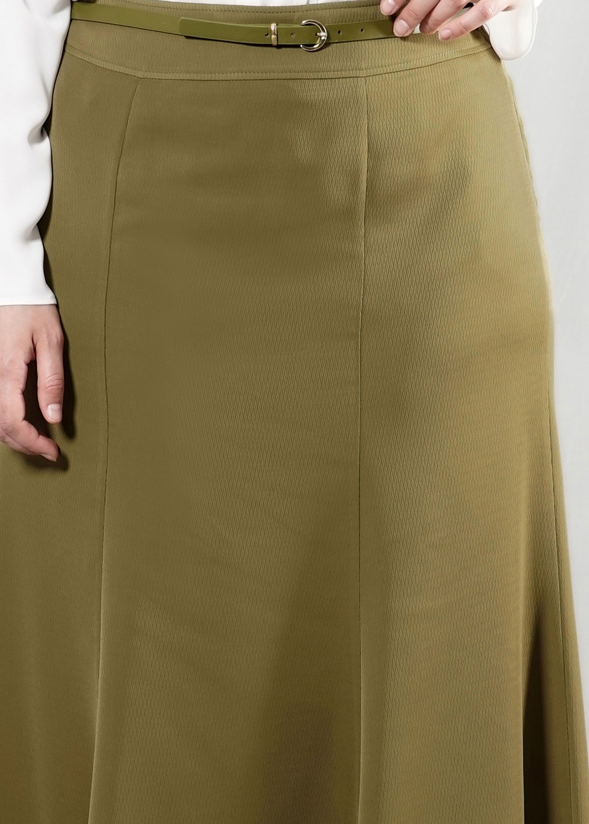 Tesettür giyim YEŞİL 6873 Baklava Tesettür Etek 44/52 TEK42