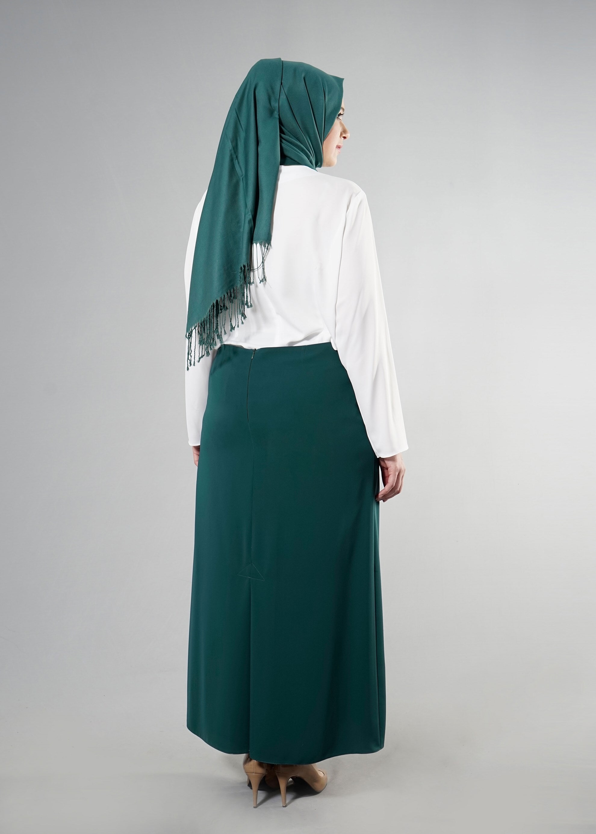 Tesettür giyim YEŞİL 6874 Farah Tesettür 6288 Etek 42/48 TEK40
