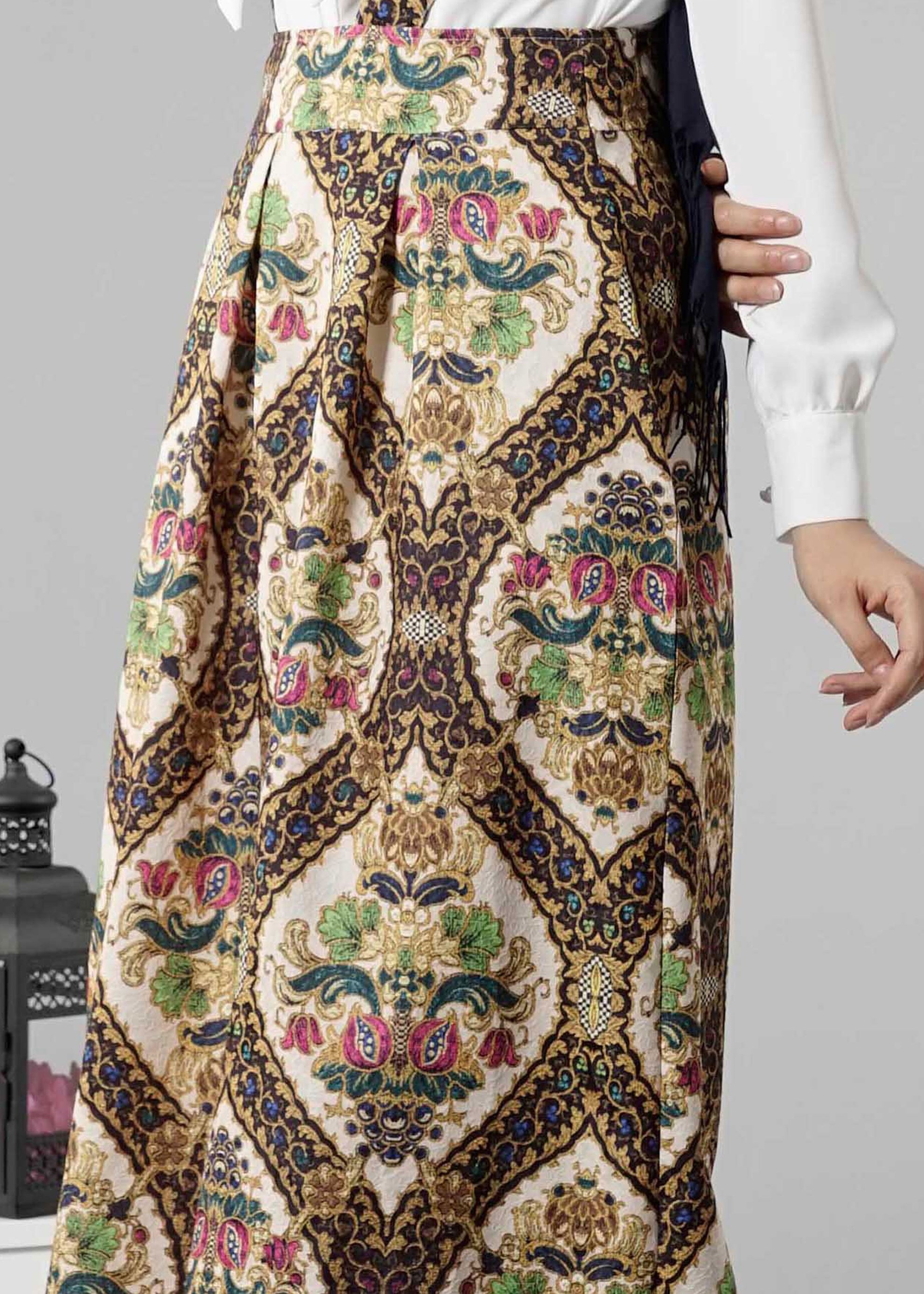 Tesettür giyim SİYAH 6876 Almina Tesettür 30011 Etek 36/42(38)